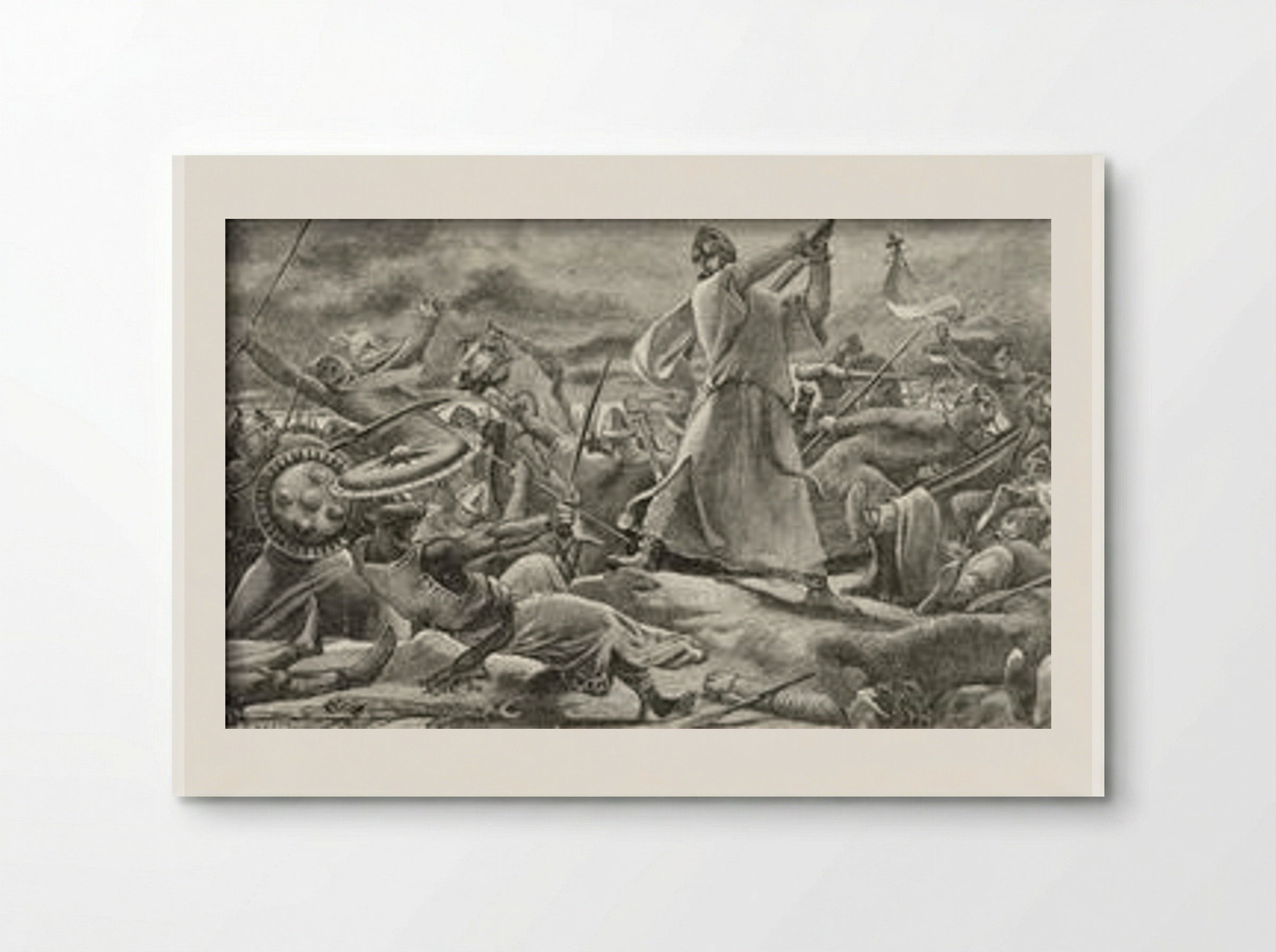 In the Thick of Battle, a Melee - Luc-Olivier Merson - Poster