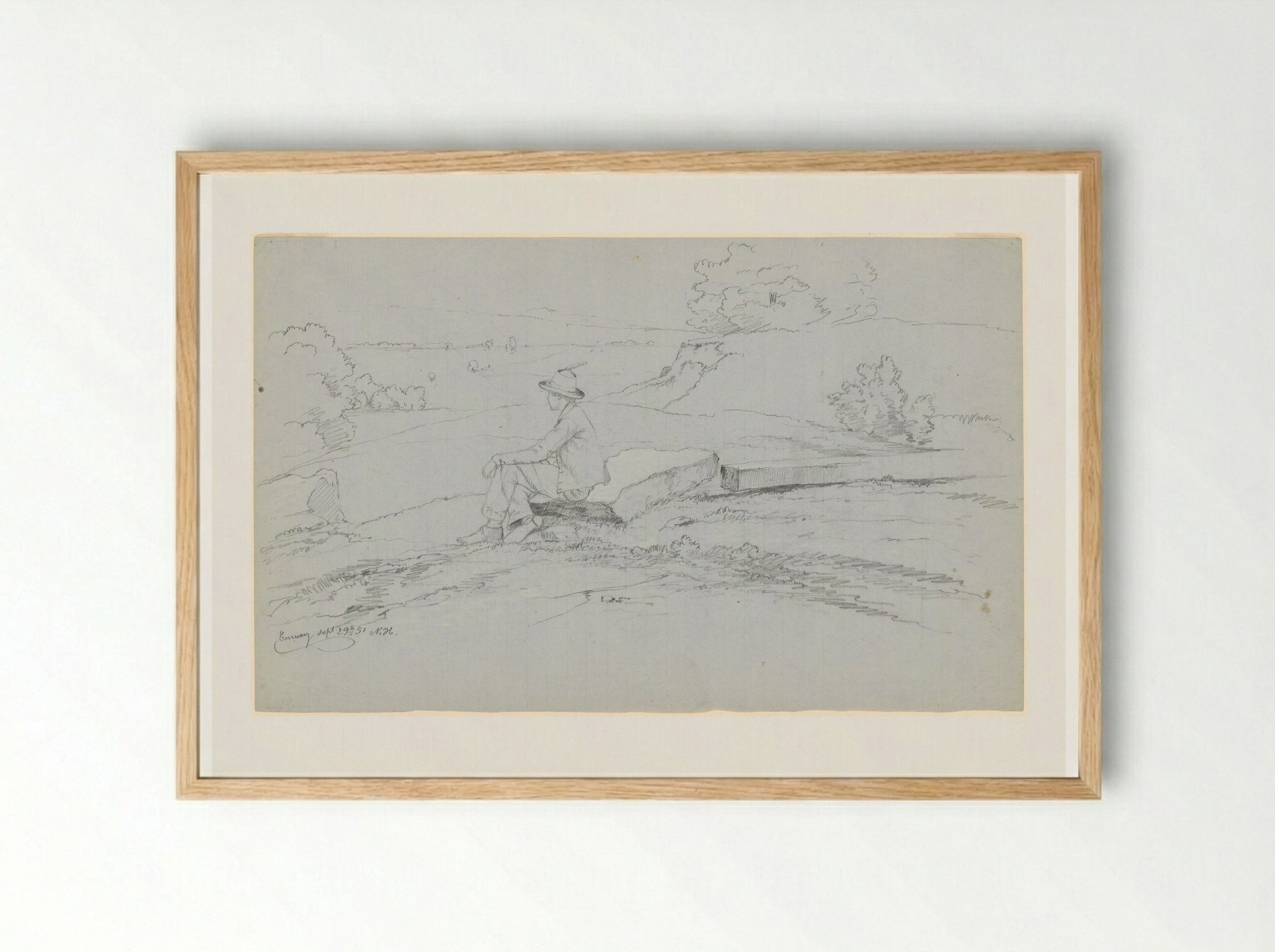 In the White Mountains - David Johnson - Framed Print Wood