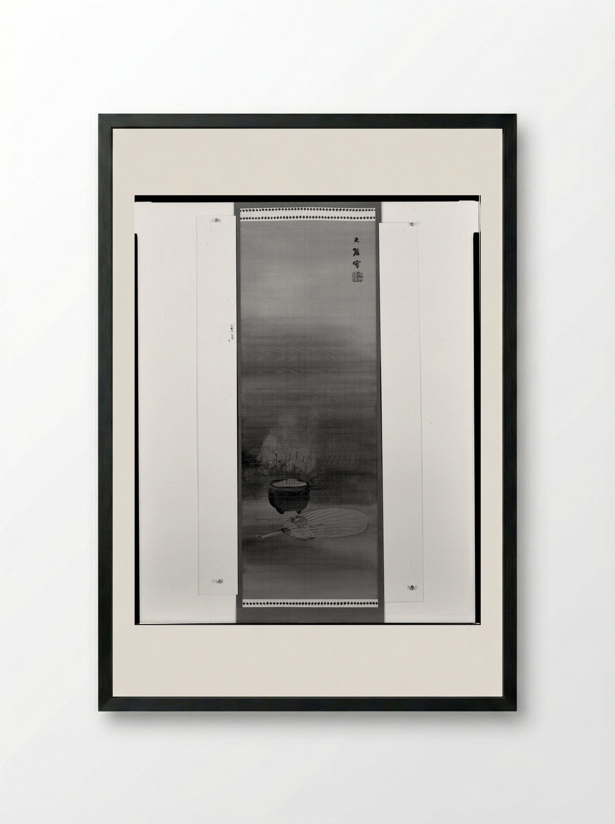 Incense Burner - Shiokawa Bunrin - Framed Print Black