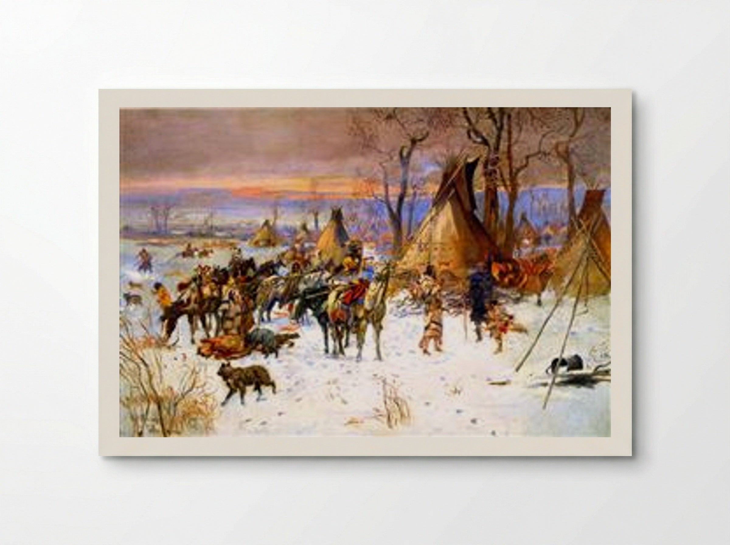 Indian Hunters' Return - Charles M. Russell - Poster