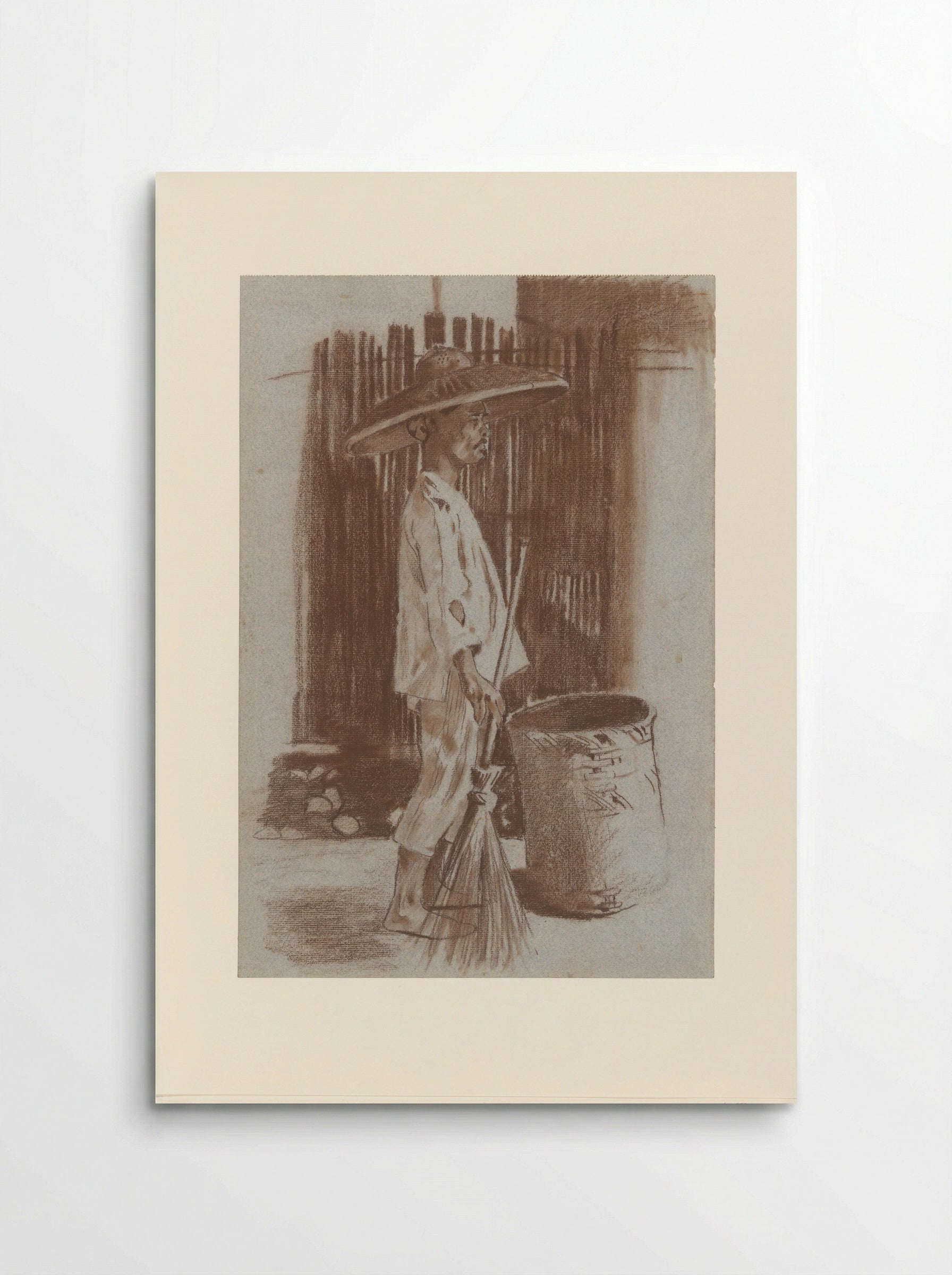 Indonesische straatveger - Willem Witsen - Poster