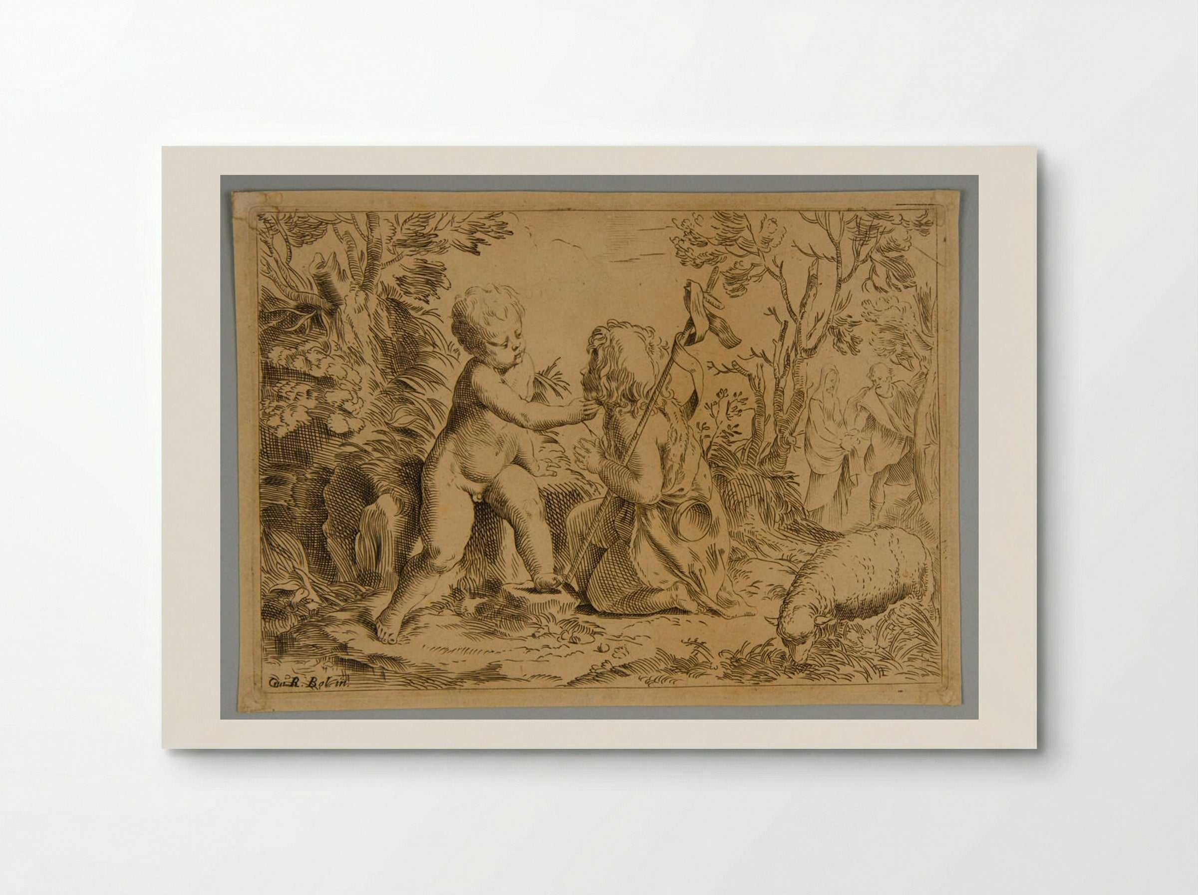 Infant Christ and Saint John - Guido Reni - Poster