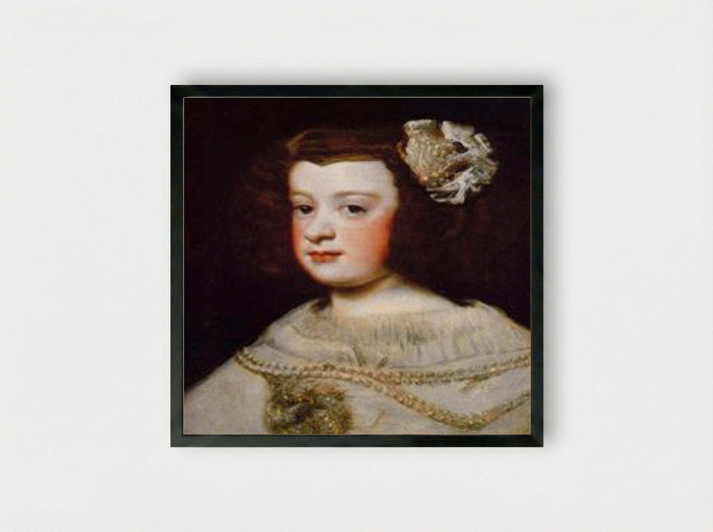 Infanta Maria Teresa - Diego Velázquez - Framed Print Black