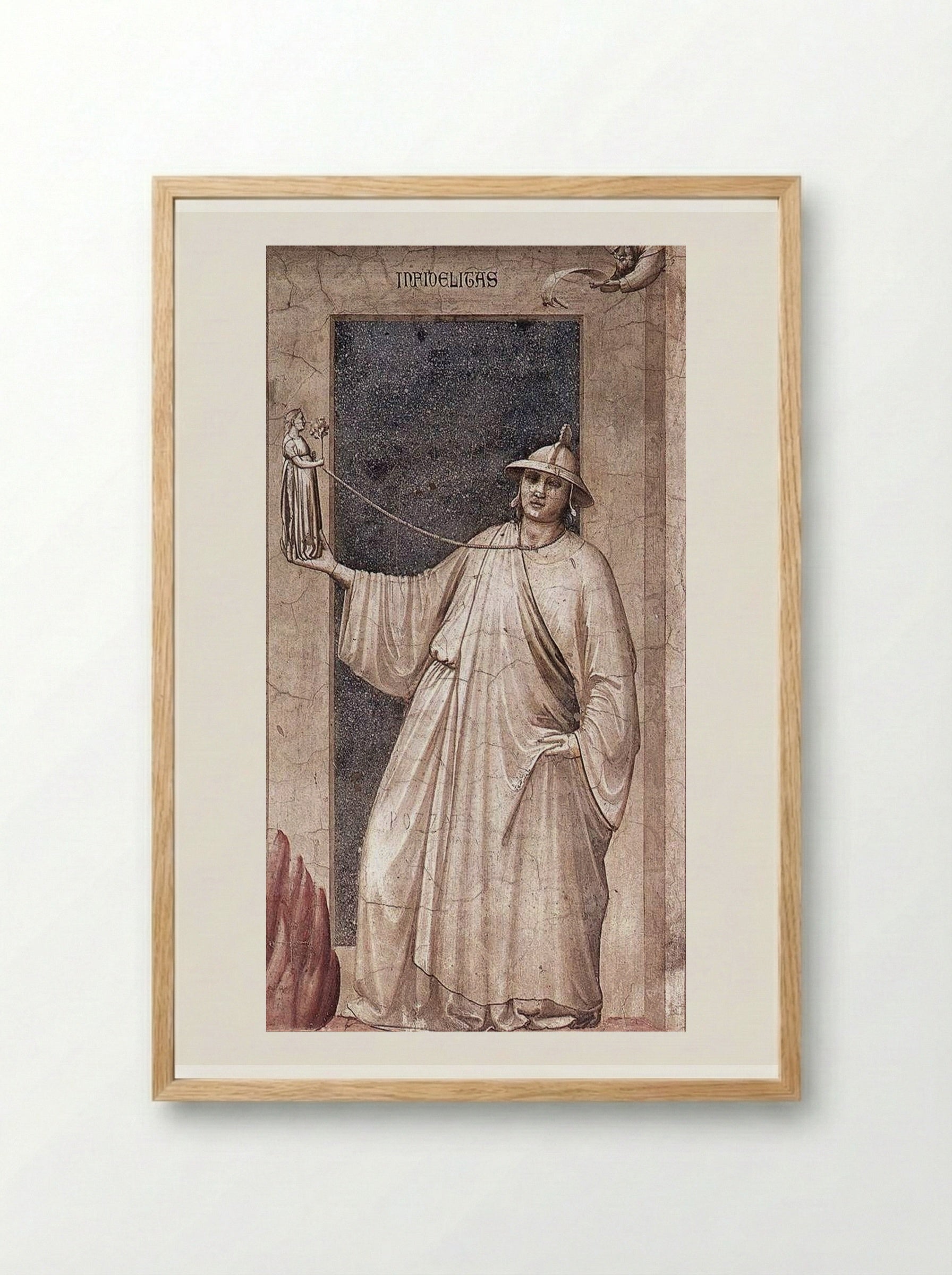 Infidelity (Infidelitas) - Giotto di Bondone - Framed Print Wood