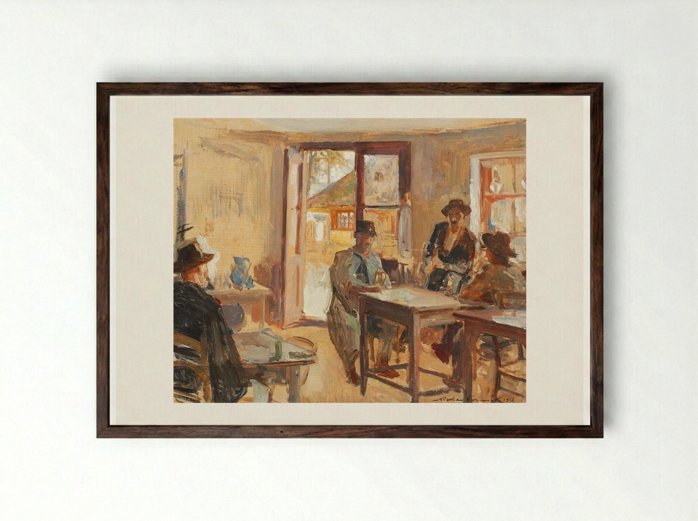 Inn - Nicolae Vermont - Framed Print Dark Wood