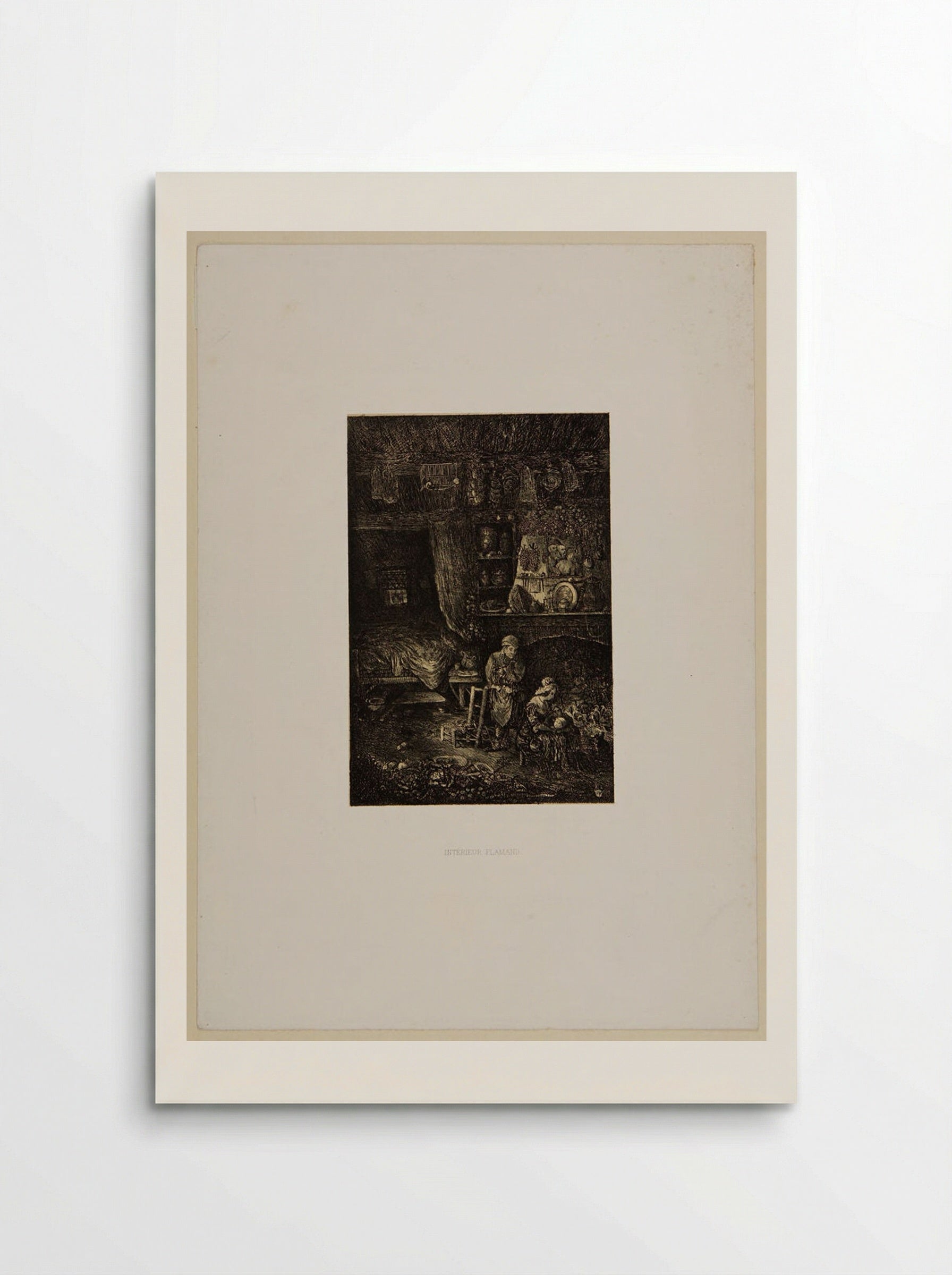 Intérieur flamand - Rodolphe Bresdin - Poster