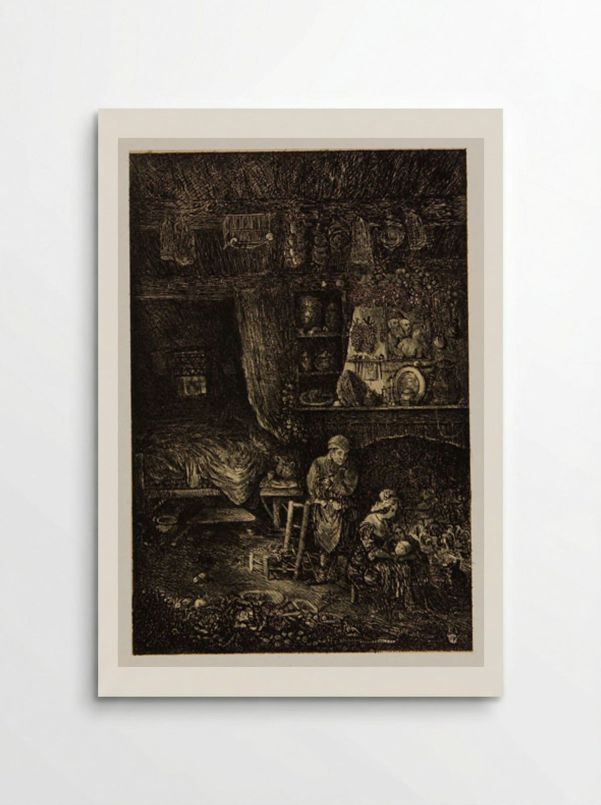 Intérieur flamand - Rodolphe Bresdin - Poster