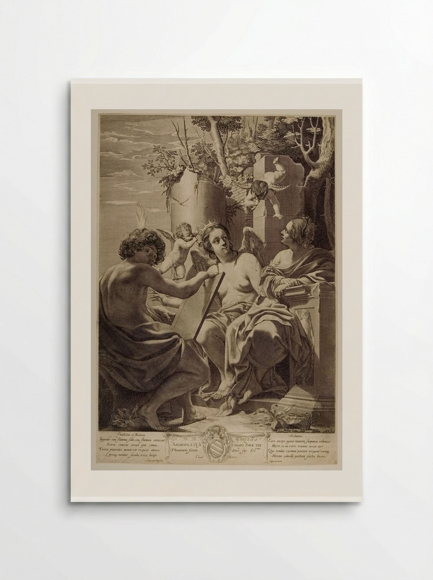 Intellect, Memory, Will - Claude Mellan - Poster