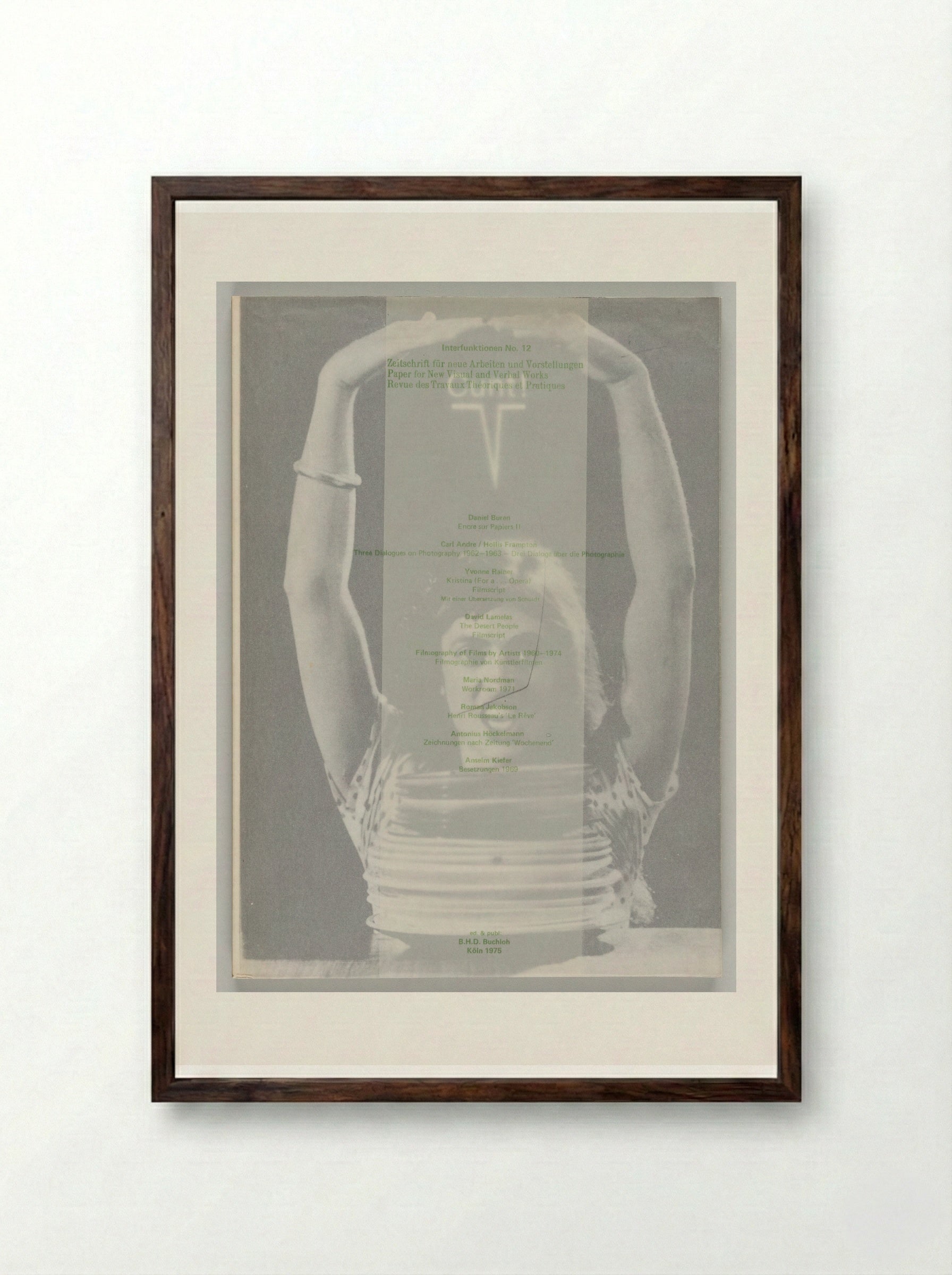Interfunktionen No. 12 - Various Artists - Framed Print Dark Wood