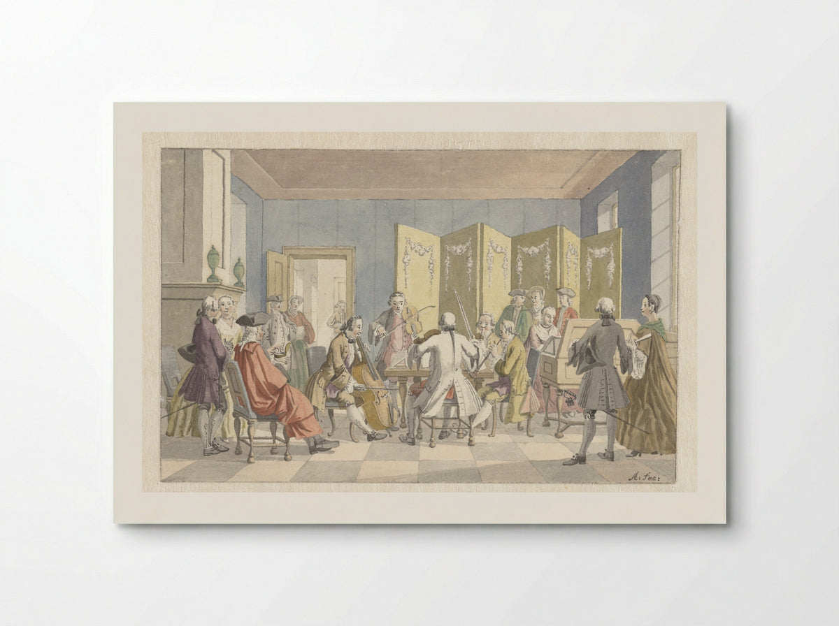 Interieur met musicerend gezelschap - Nicolaes Aartman - Poster