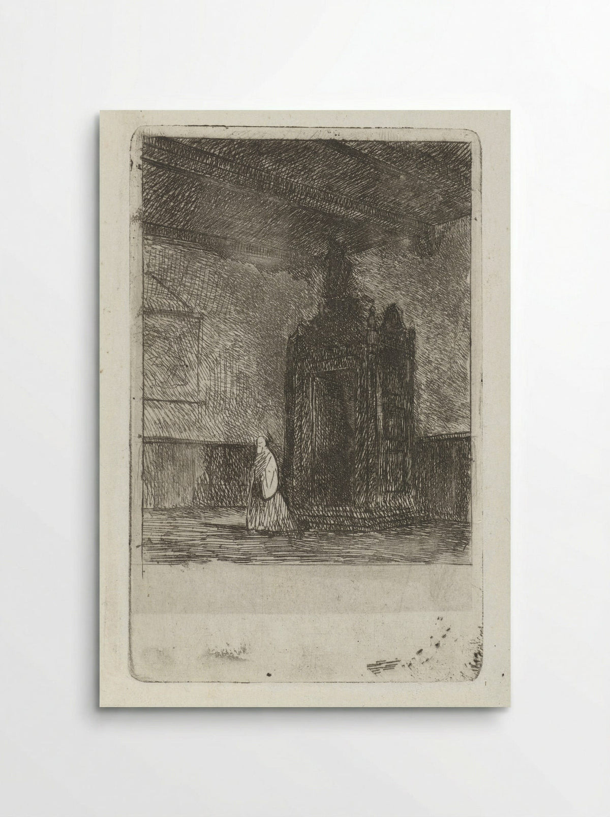 Interieur van een liturgisch gebouw - Jan Diederikus Kruseman - Poster