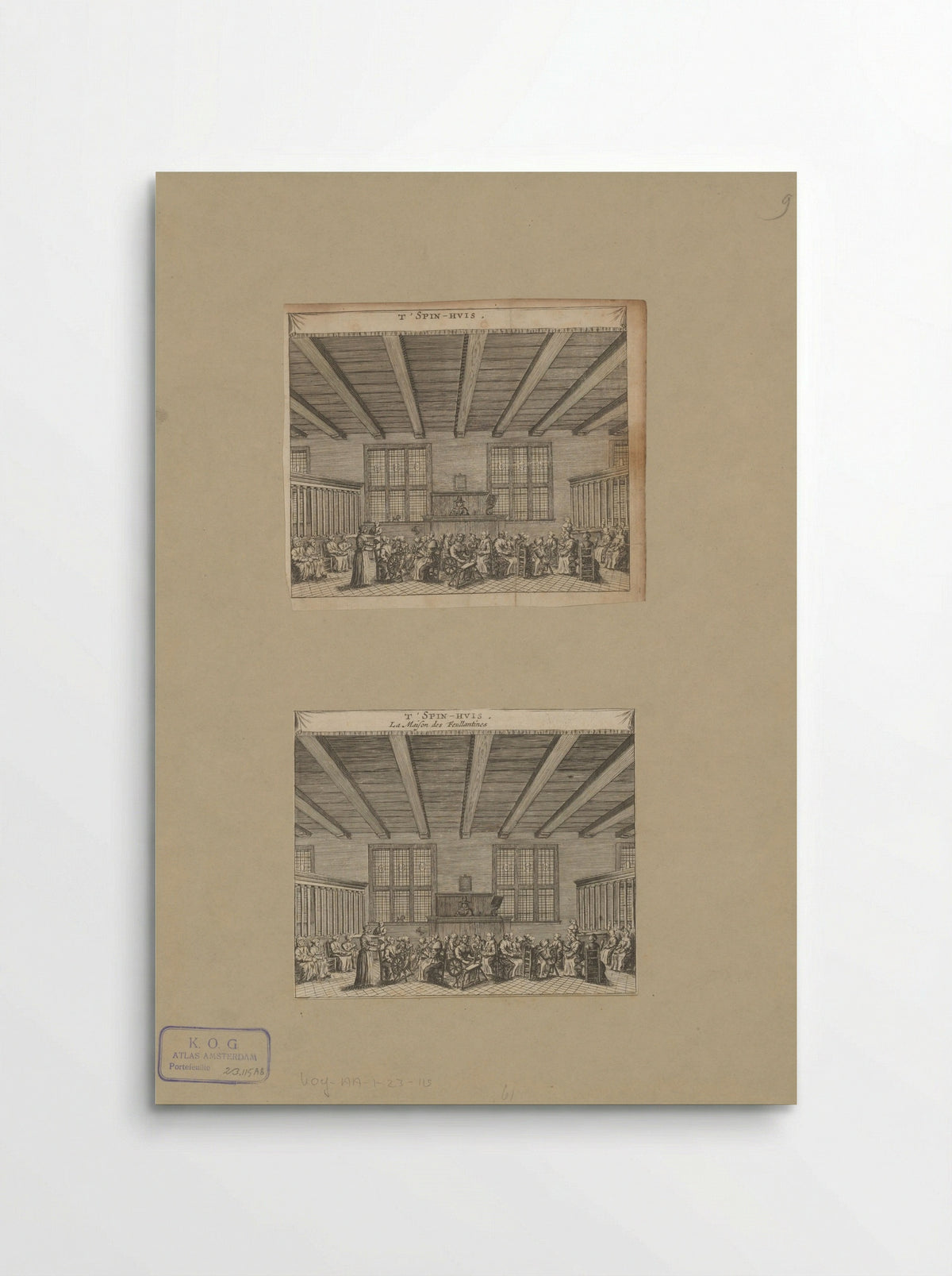 Interieur van het Spinhuis te Amsterdam - Anonymous - Poster