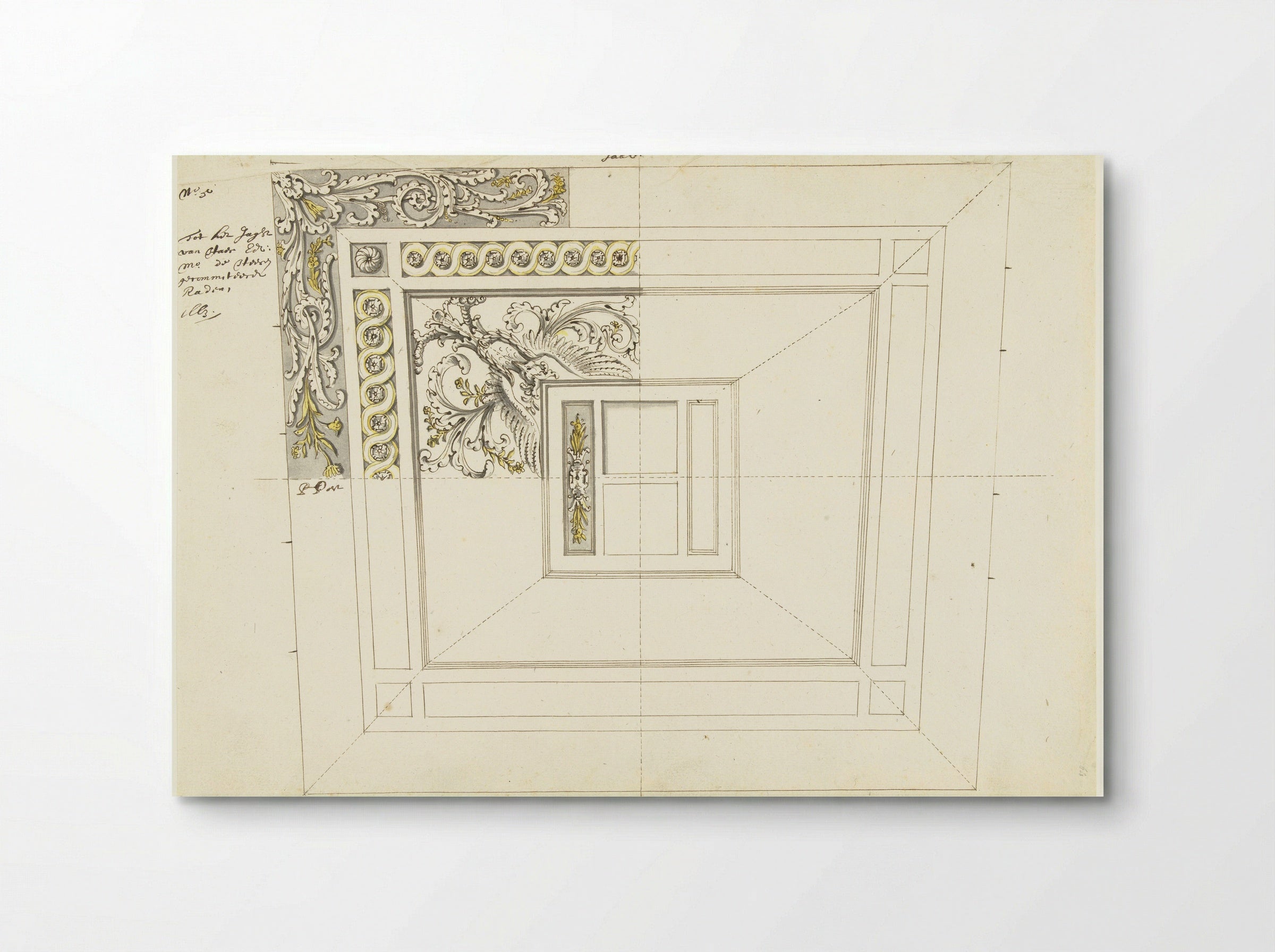 Interior Decoration of a State Yacht with Bird Figure - Pieter Jansz. Post - Poster