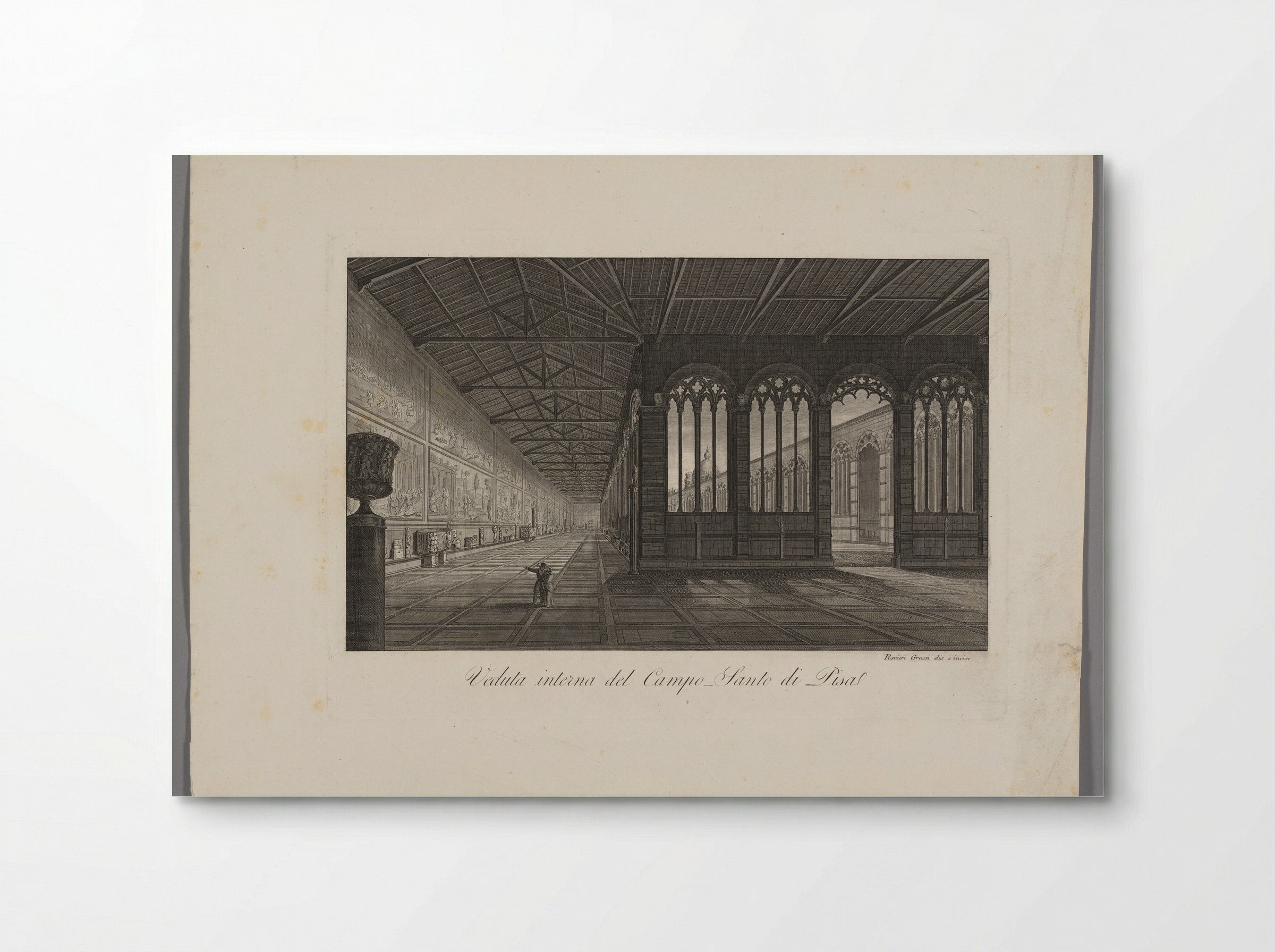 Interior View of the Campo Santo of Pisa - Raniero Grassi - Poster