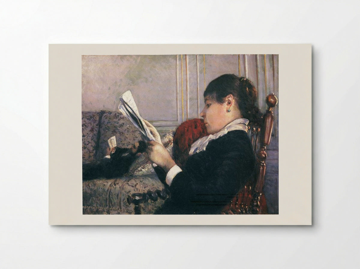 Interior, Woman Reading - Gustave Caillebotte - Poster