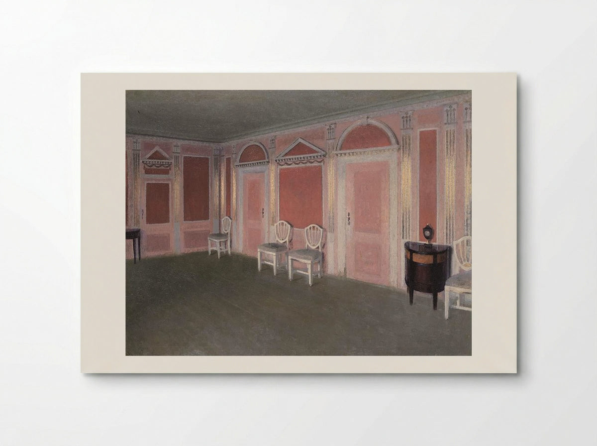 Interior in Louis Seize style. From the artist's home. Rahbeks Allé - Vilhelm Hammershøi - Poster