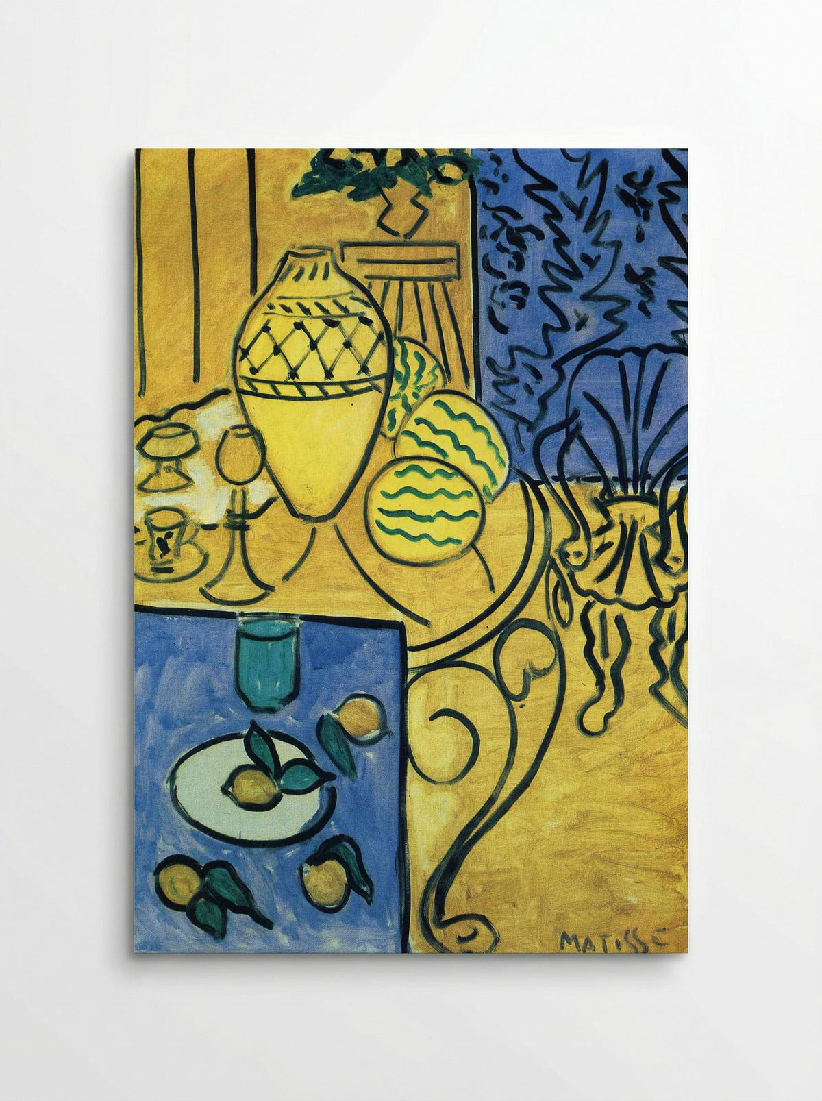 Interior in Yellow - Henri Matisse - Poster
