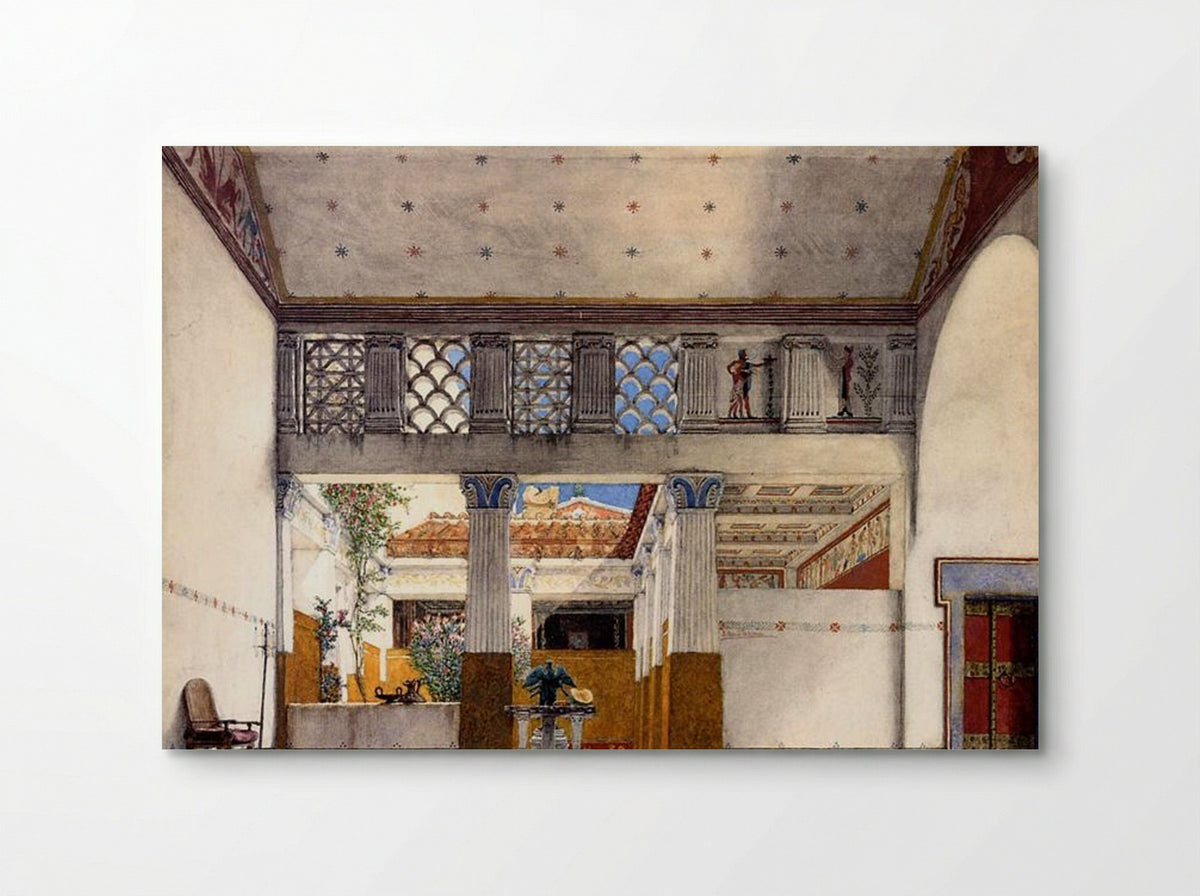 Interior of Caius Martius House - Sir Lawrence Alma-Tadema - Poster