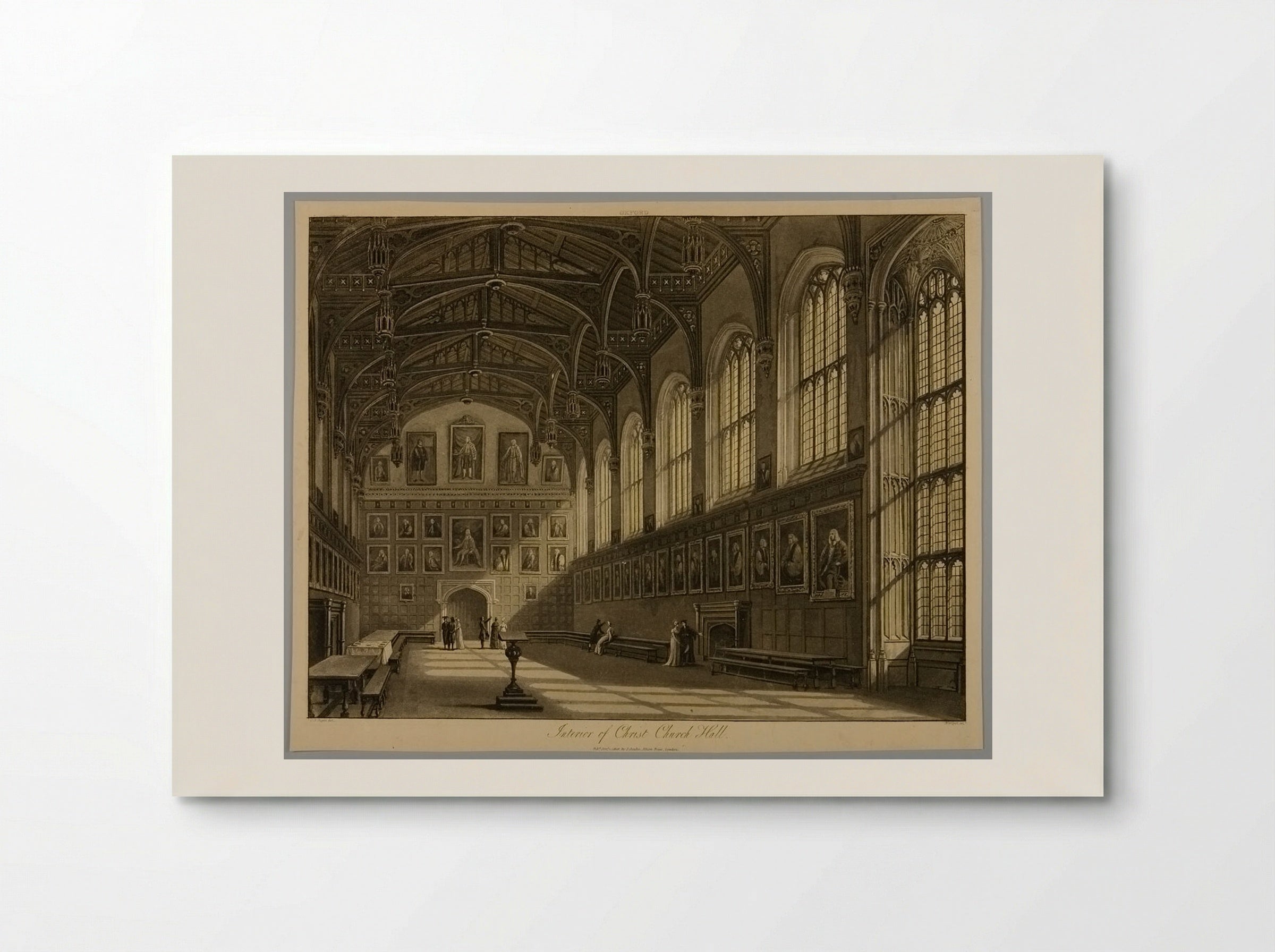 Interior of Christ Church Hall, Oxford - J. Merigot - Poster
