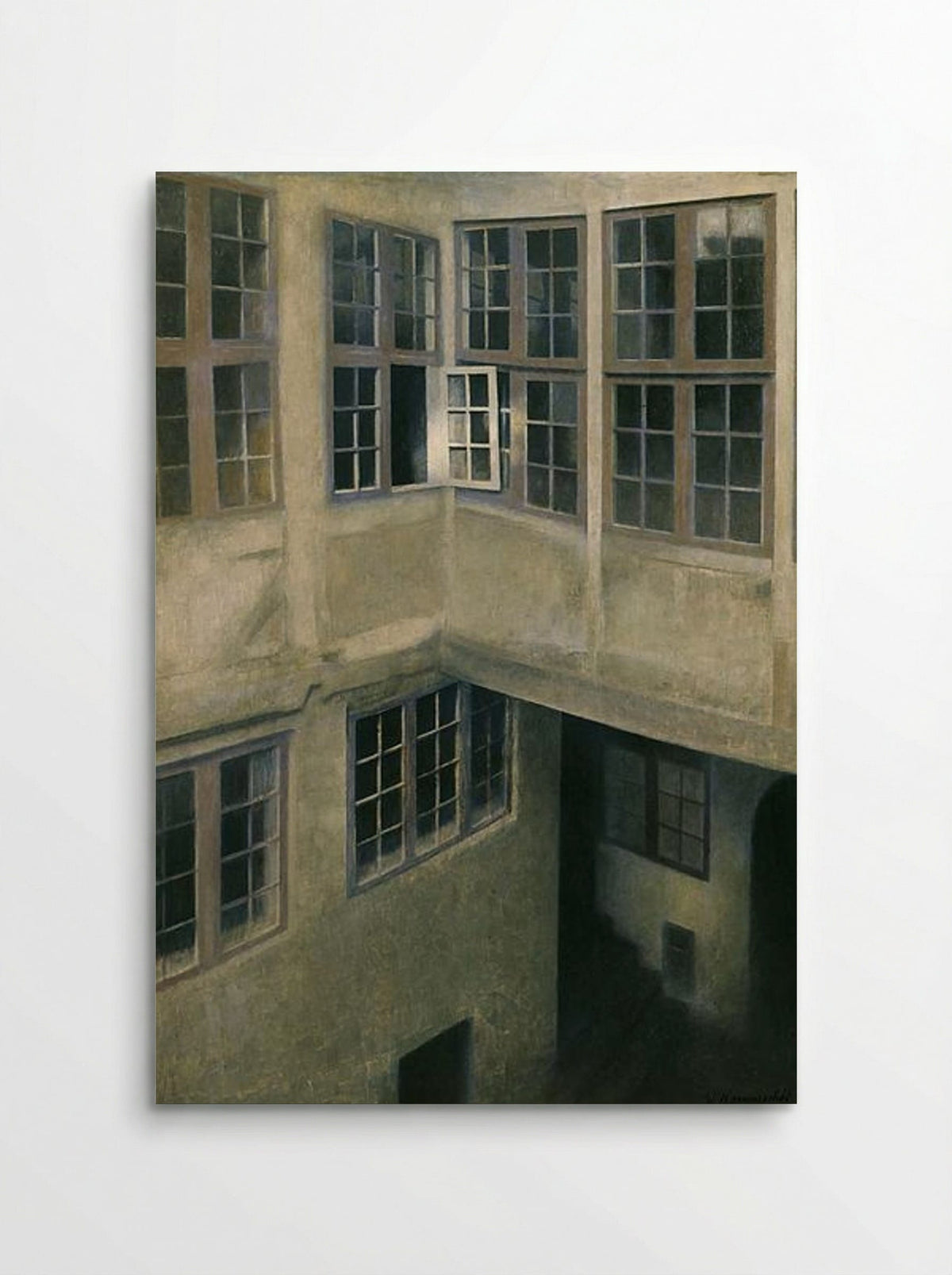 Interior of Courtyard, Strandgade 30 - Vilhelm Hammershøi - Poster