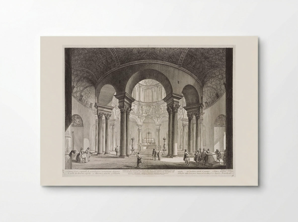 Interior of S. Costanza - Giovanni Battista Piranesi - Poster
