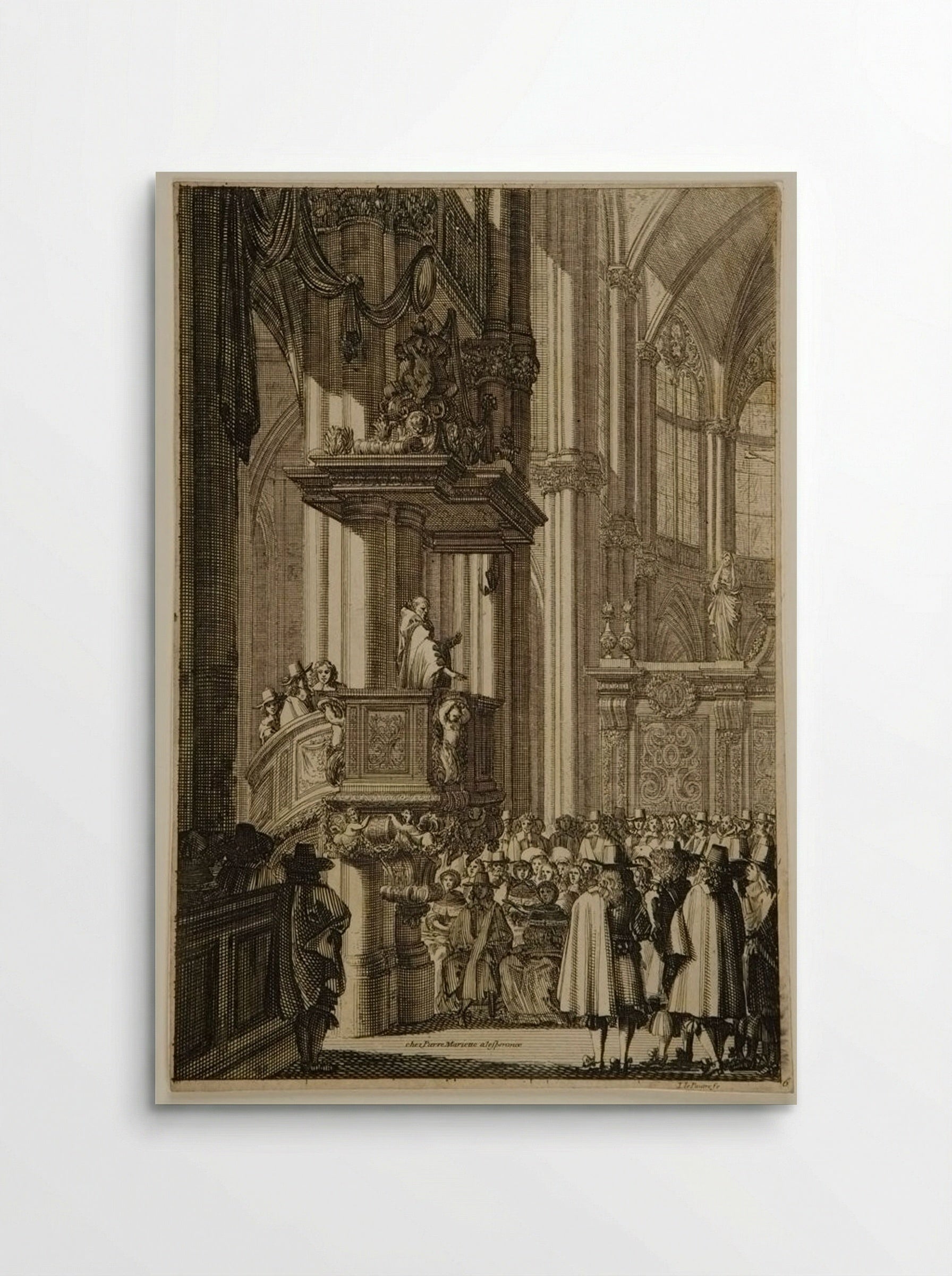 Interior of a Church - Jean Le Pautre - Poster