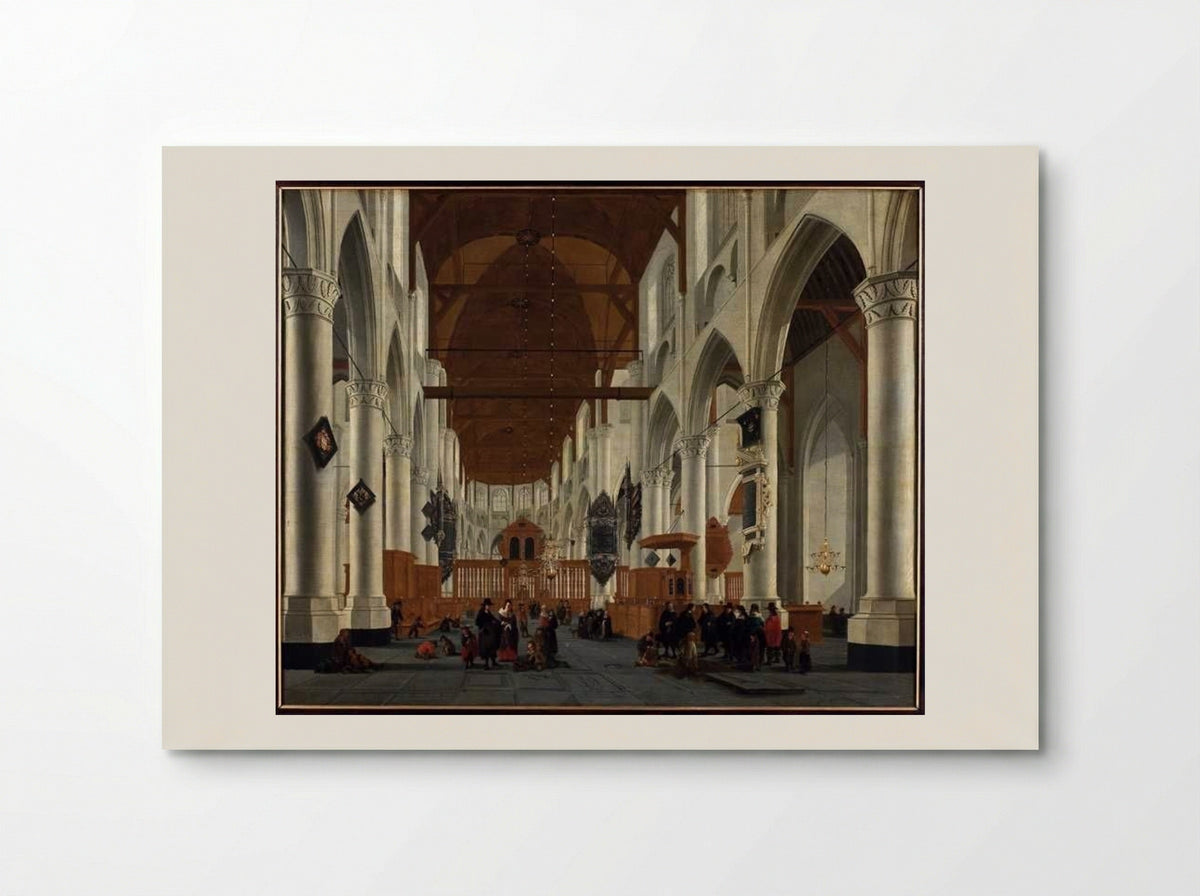 Interior of a Church - Daniël de Blieck - Poster