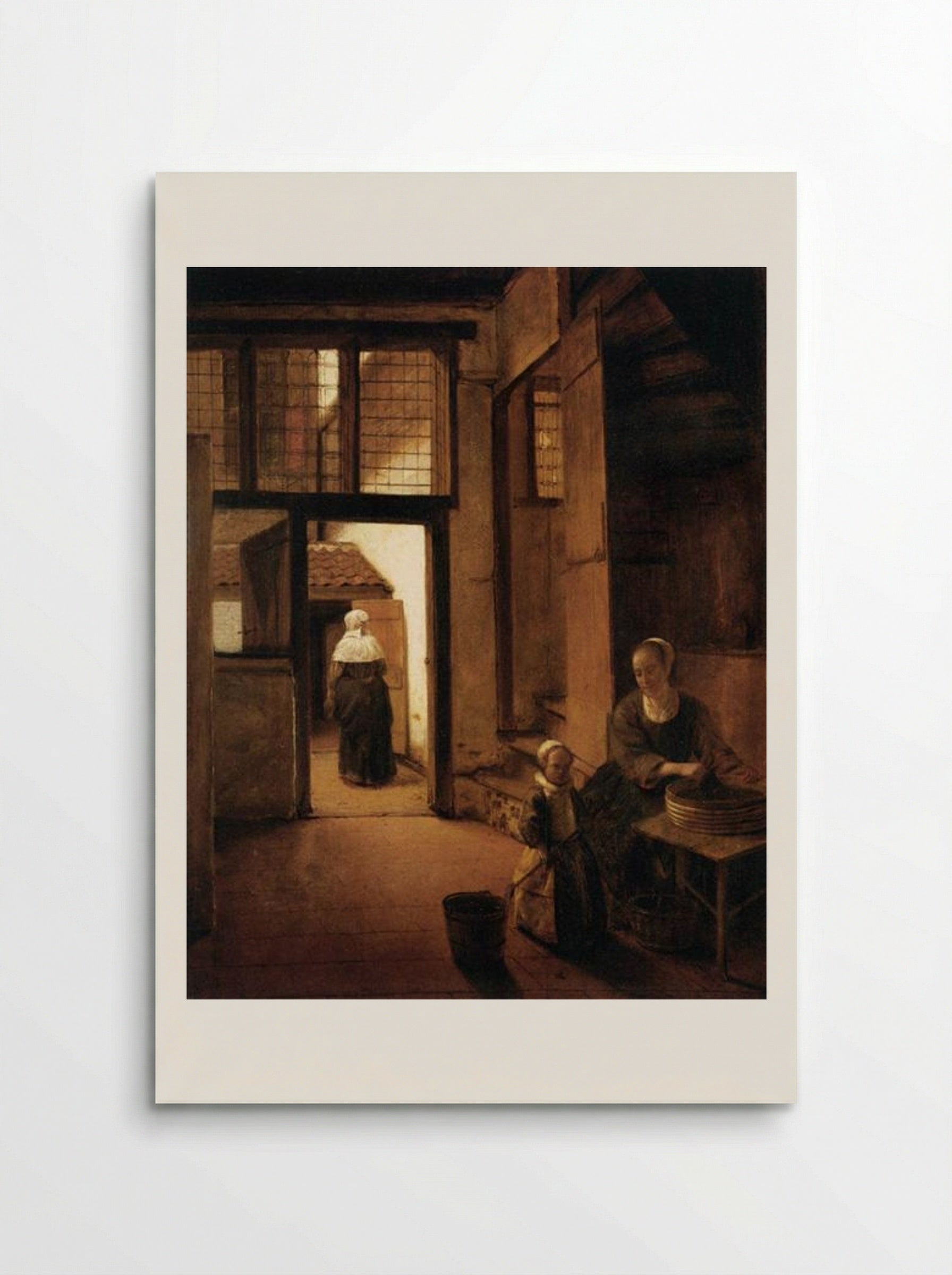 Interior of a Dutch House - Pieter de Hooch - Poster