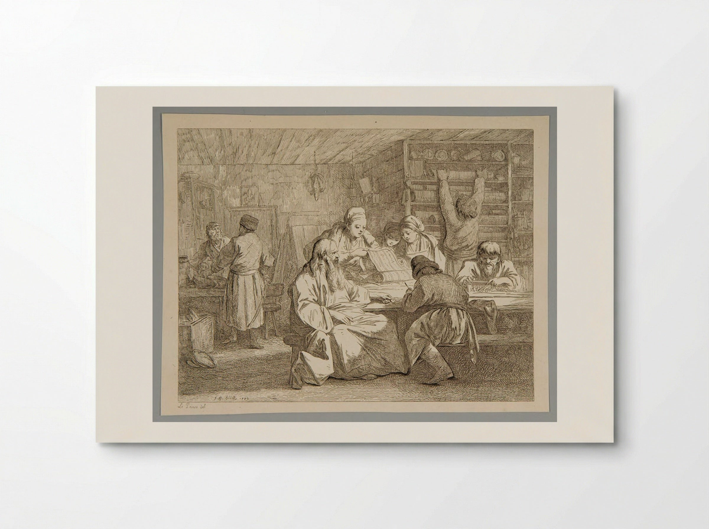 Interior of a Shop in Russia - Jean-Baptiste Huet - Poster