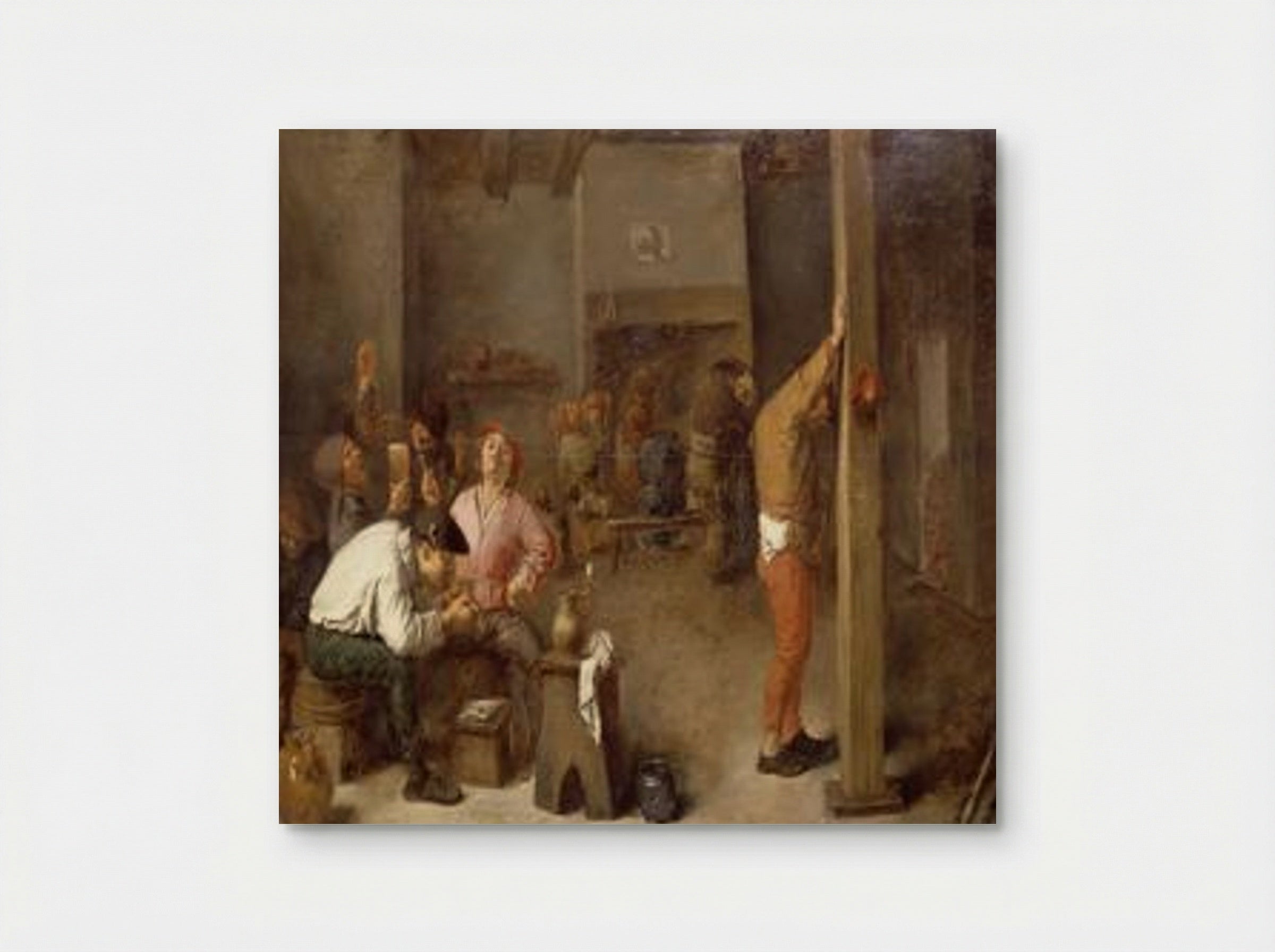 Interior of a Tavern - Adriaen Brouwer - Poster