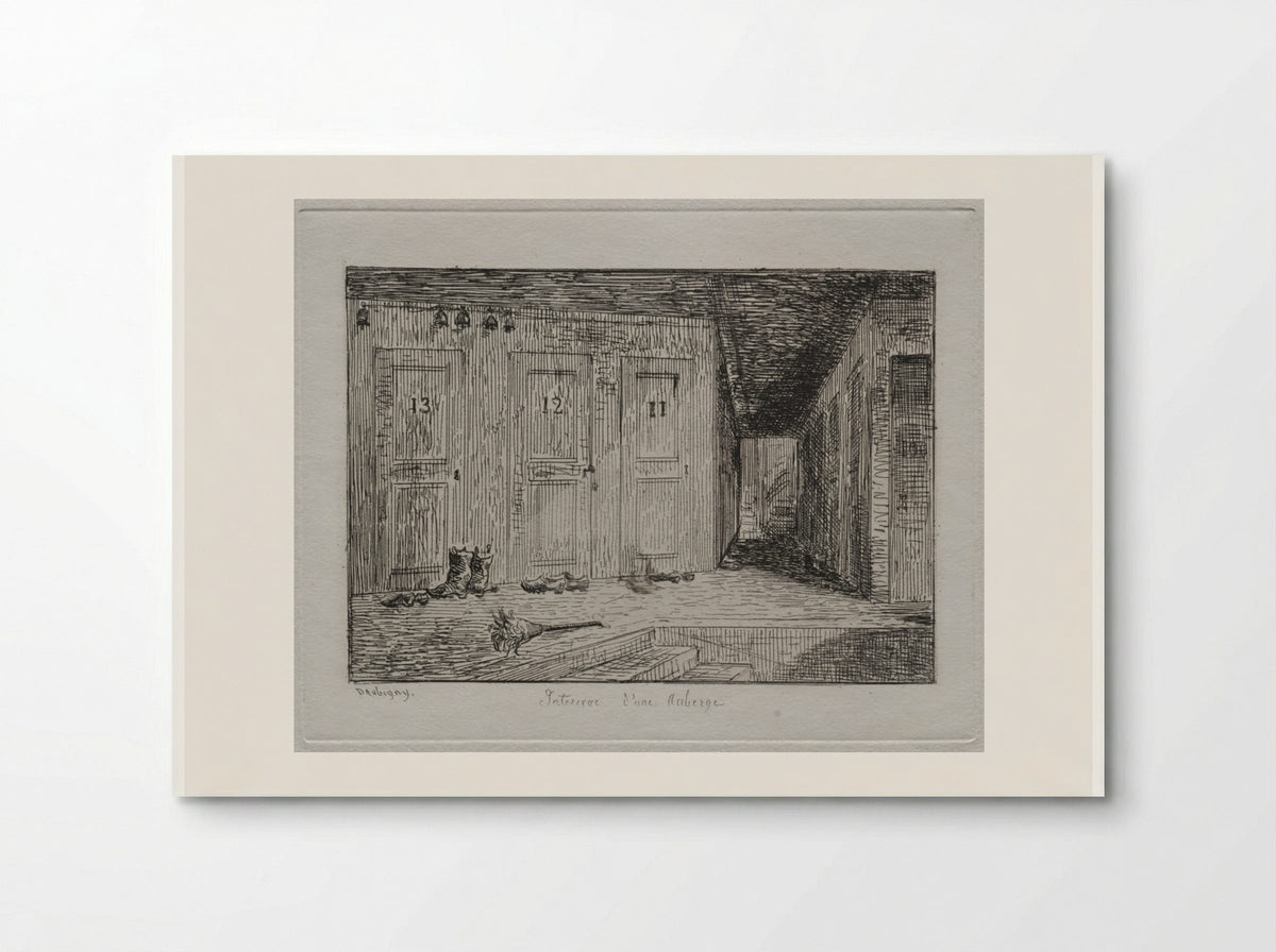 Interior of an Inn - Charles-François Daubigny - Poster