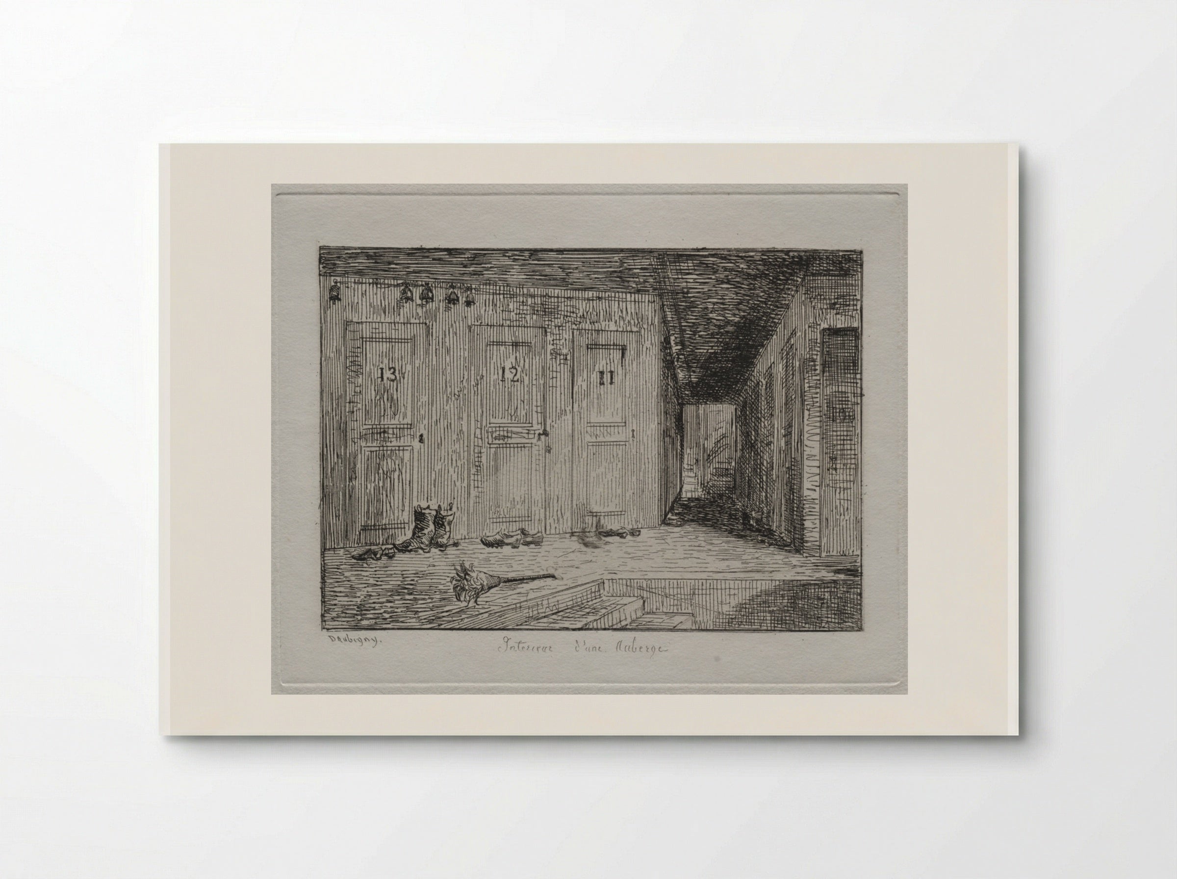 Interior of an Inn - Charles-François Daubigny - Poster