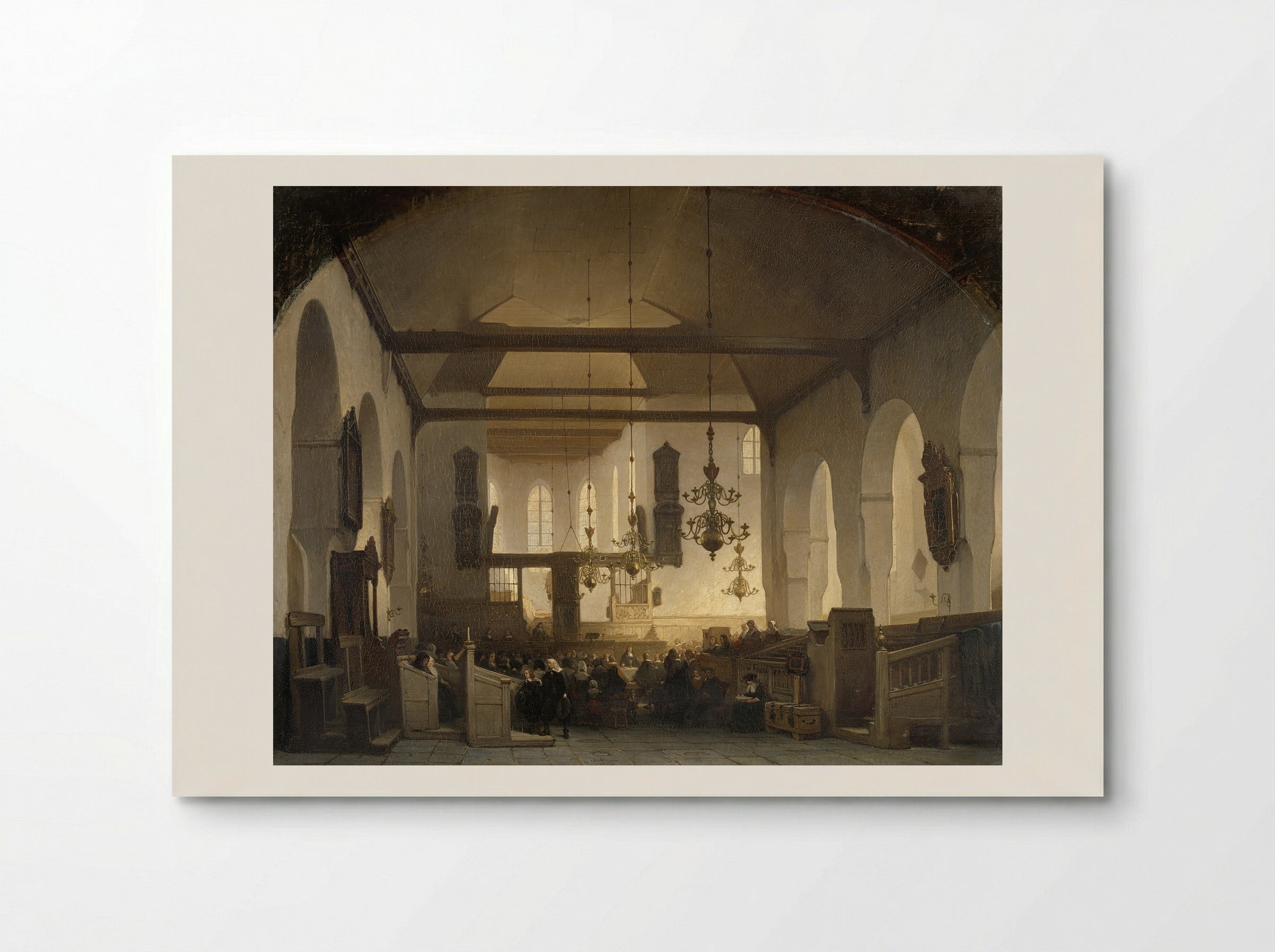 Interior of the Geertekerk in Utrecht - Johannes Bosboom - Poster
