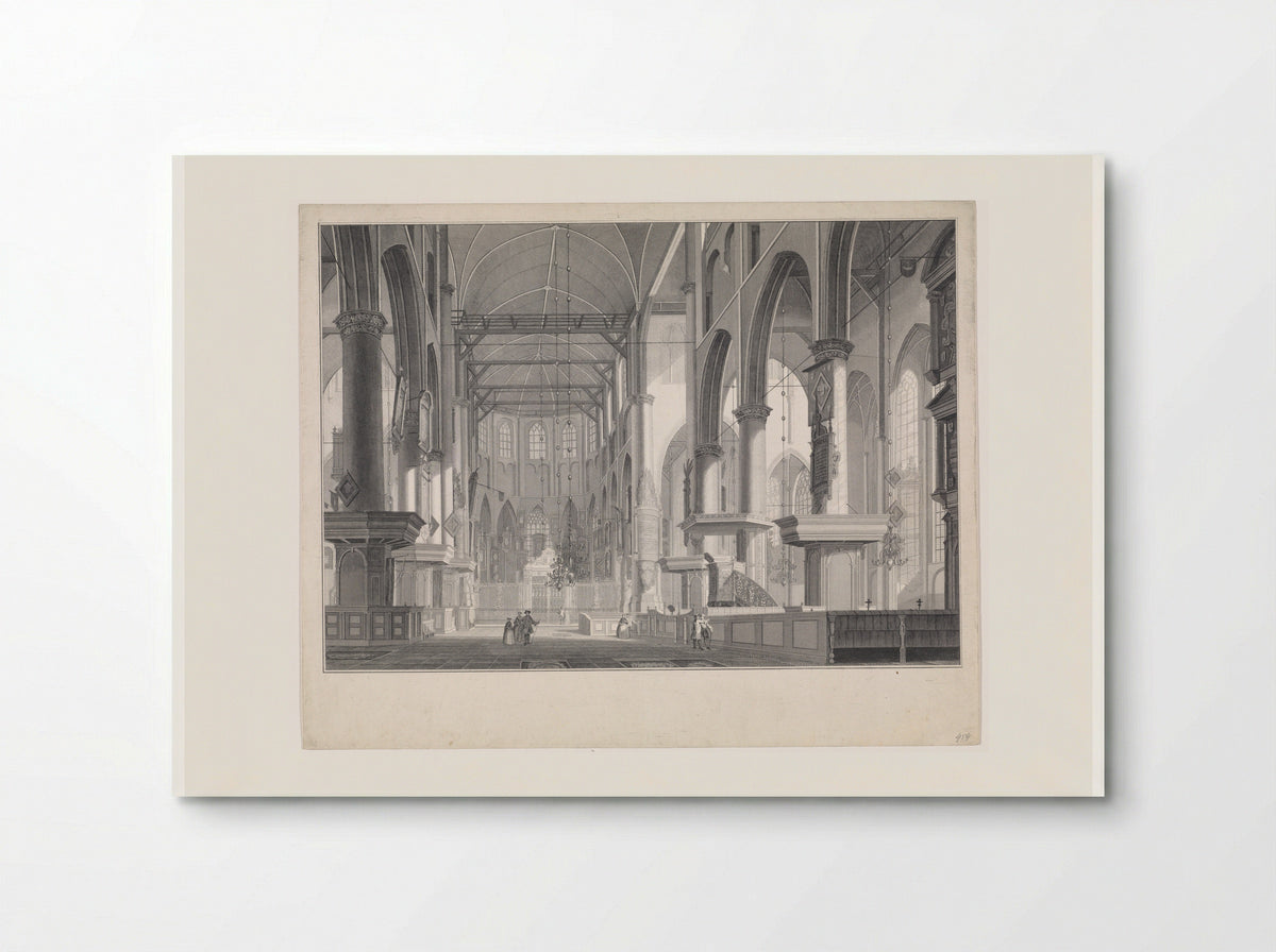 Interior of the Grote of Sint-Laurenskerk, Rotterdam - Jan Punt - Poster