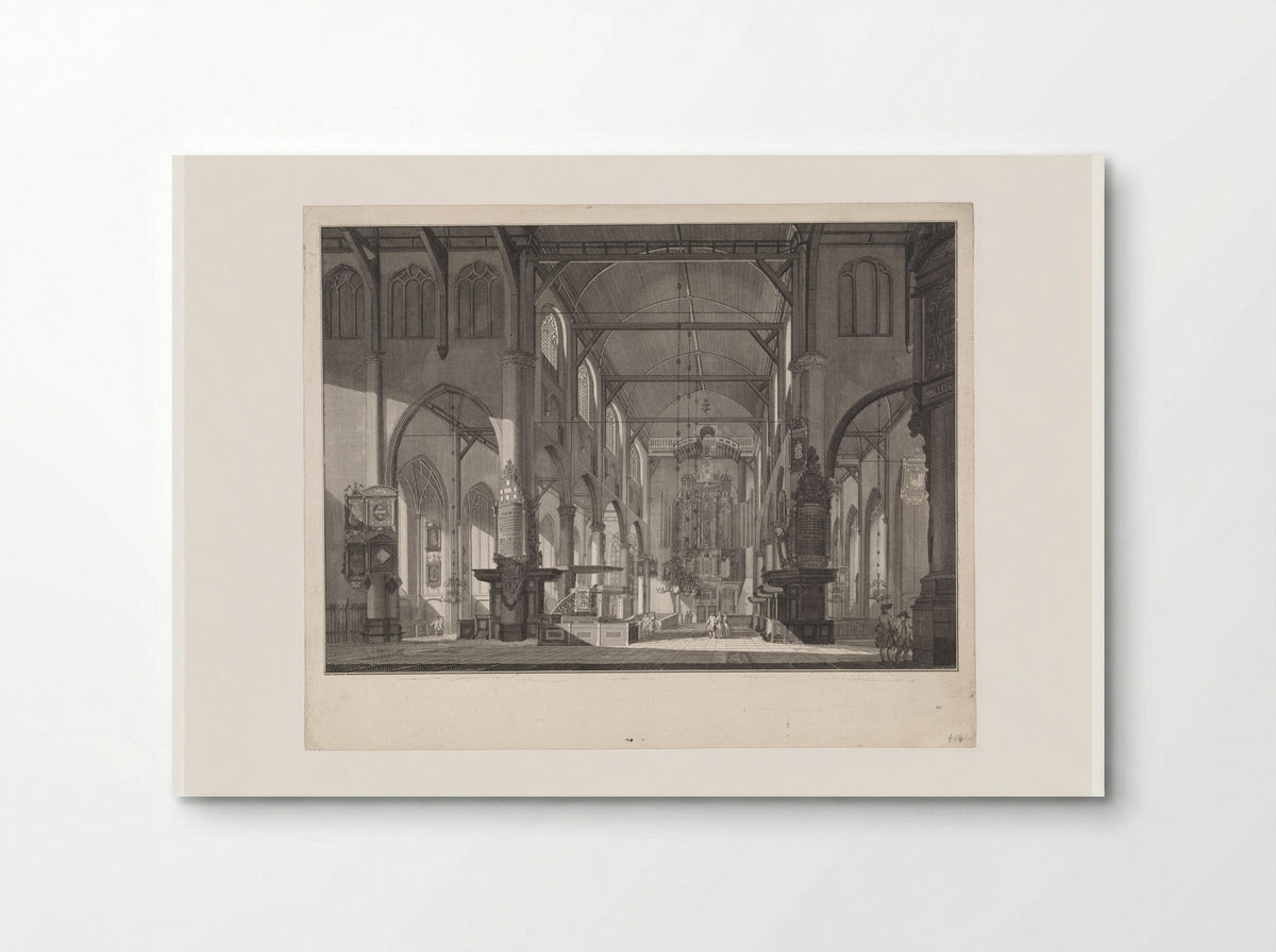 Interior of the Grote of Sint-Laurenskerk - Jan Punt - Poster