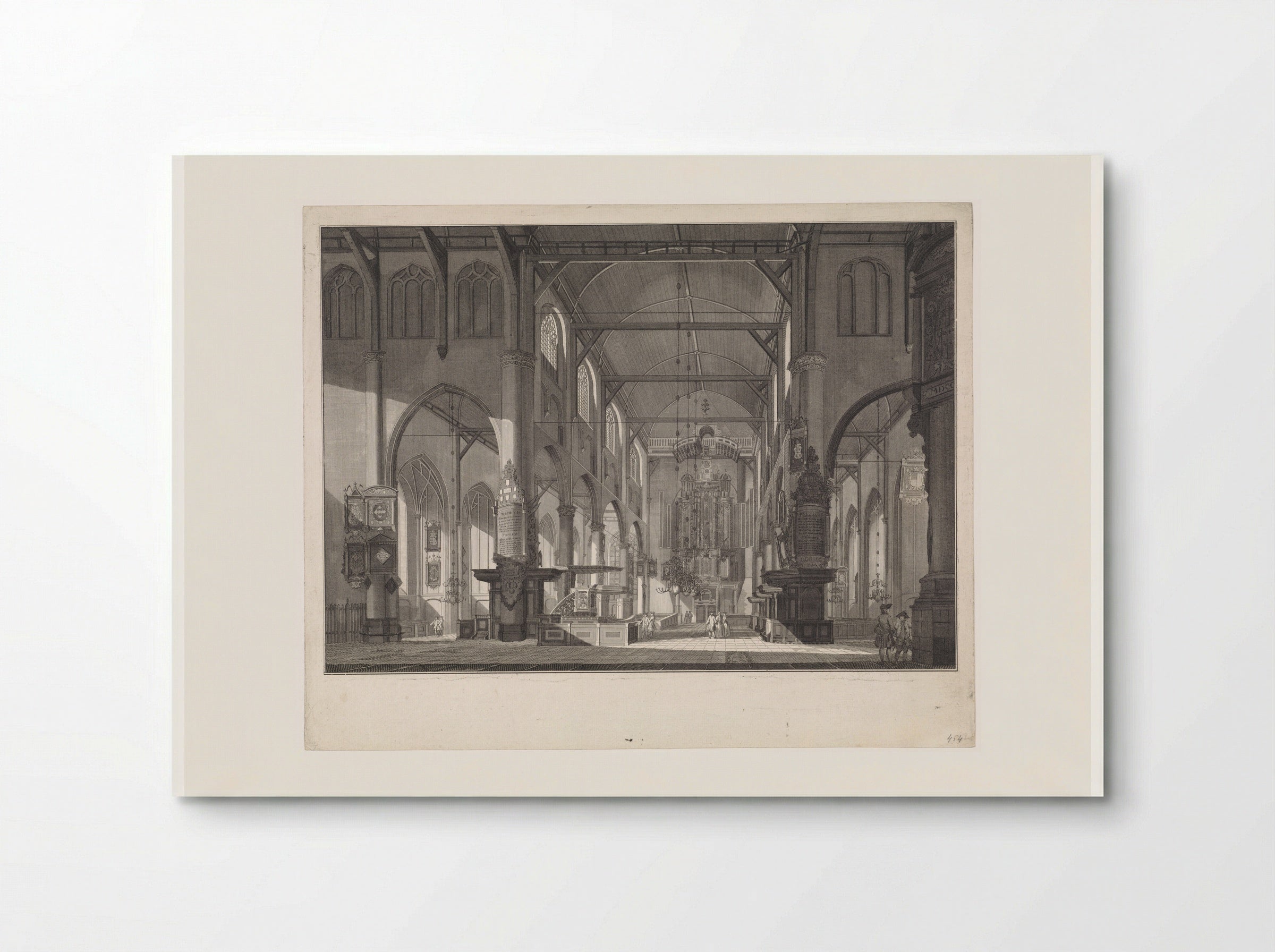 Interior of the Grote of Sint-Laurenskerk - Jan Punt - Poster