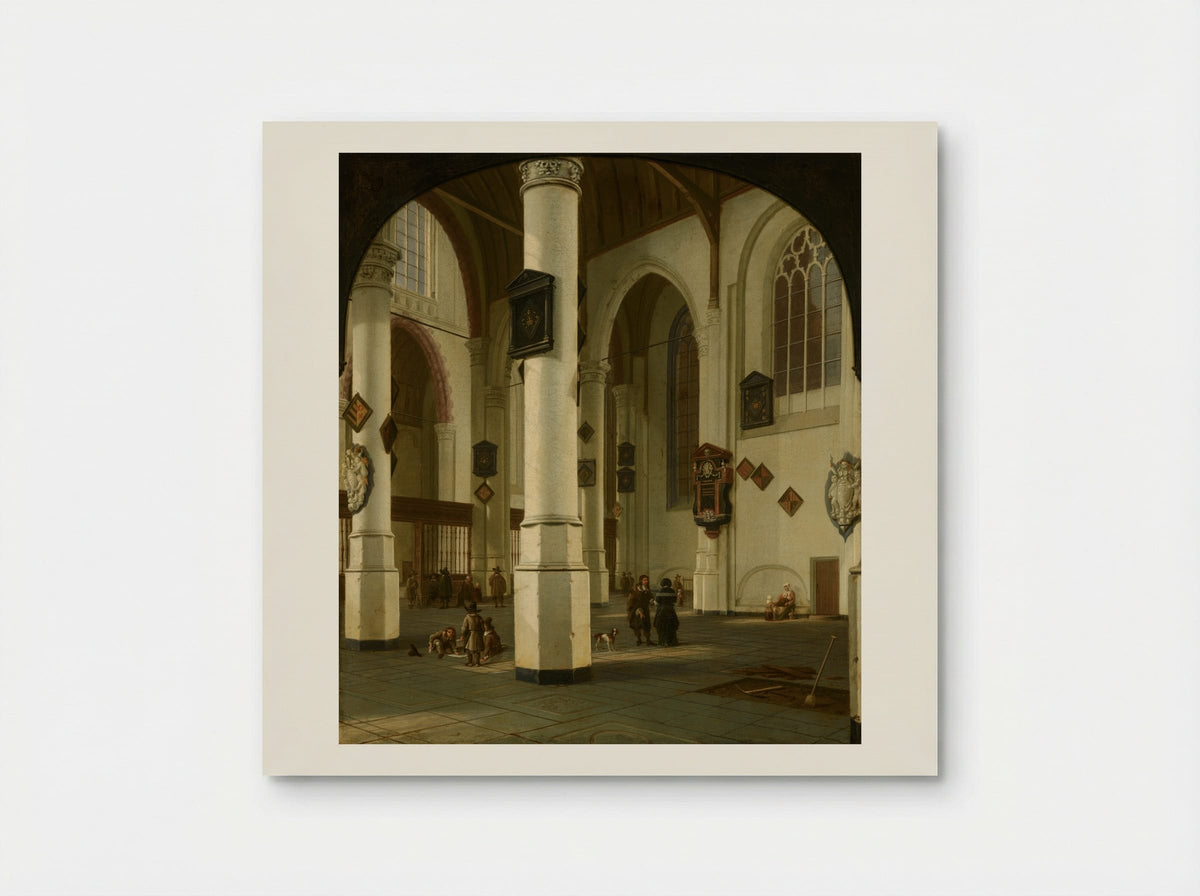 Interior of the Oude Kerk, Delft - Hendrick van Vliet - Poster