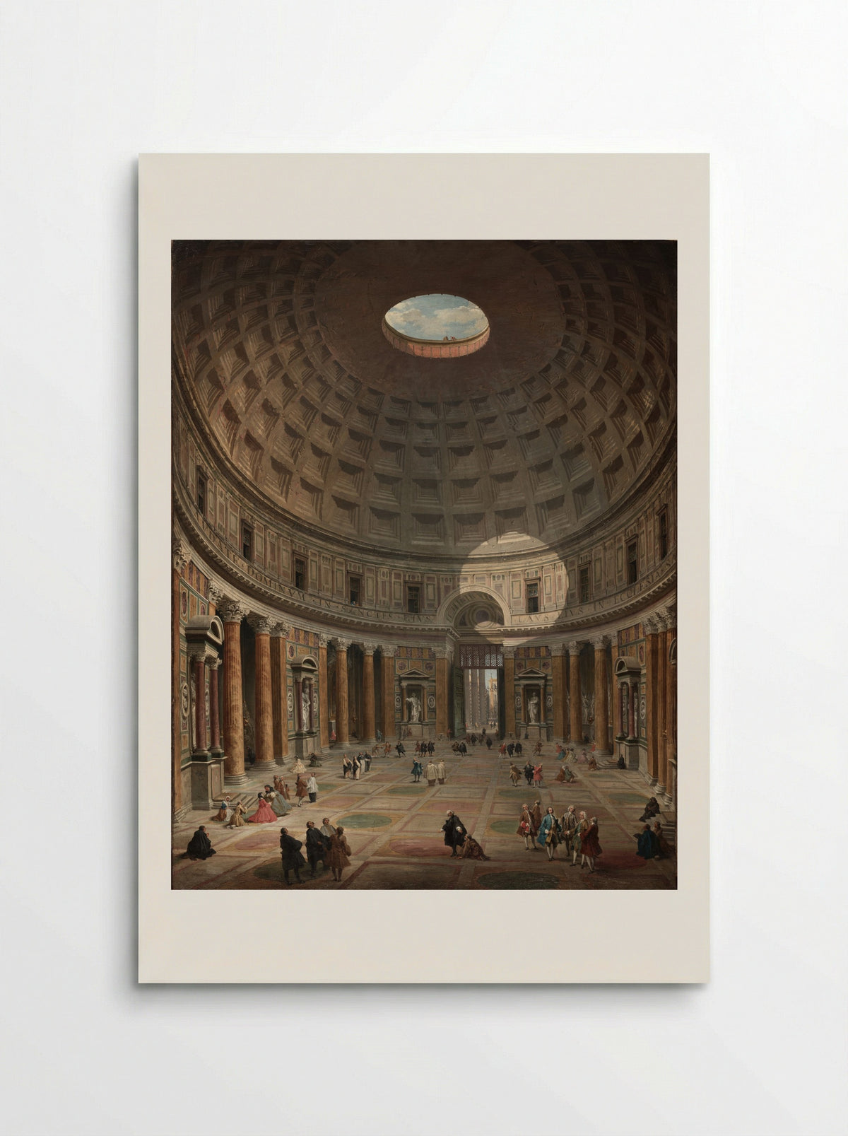 Interior of the Pantheon, Rome - Giovanni Paolo Panini - Poster