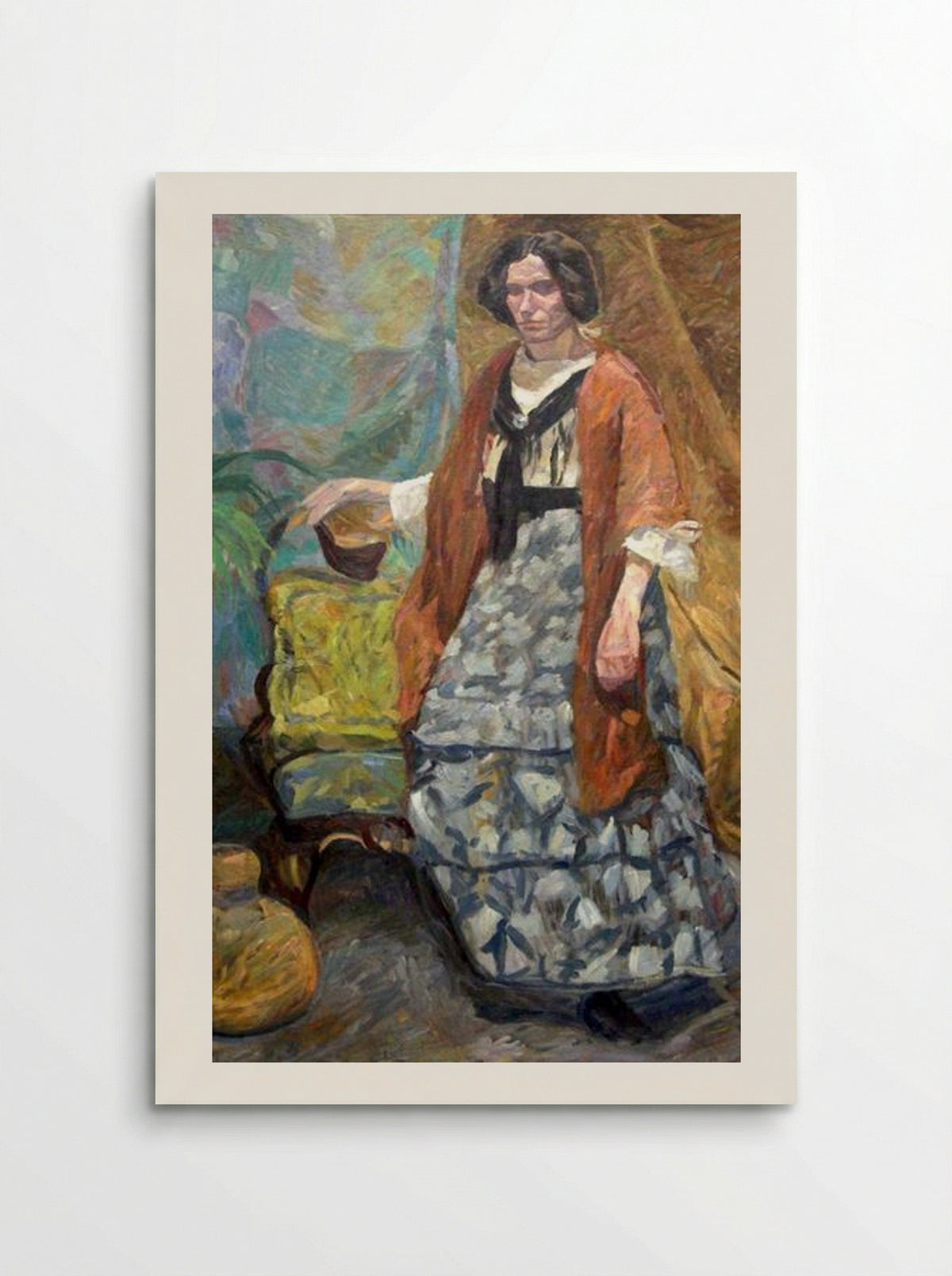 Interior with Artist's Sister, Emma Weie - Edvard Weie - Poster