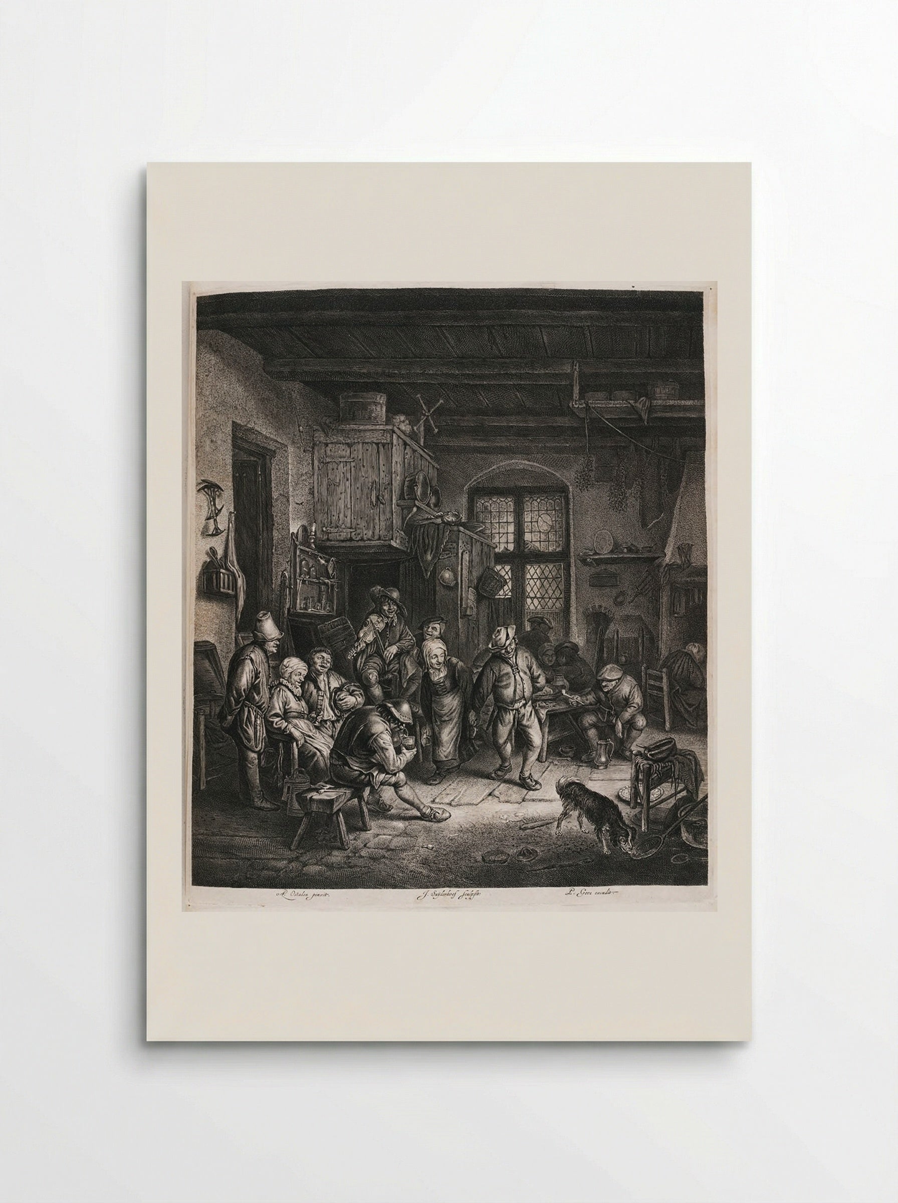 Interior with Dancing Couple - Jonas Suyderhoef - Poster