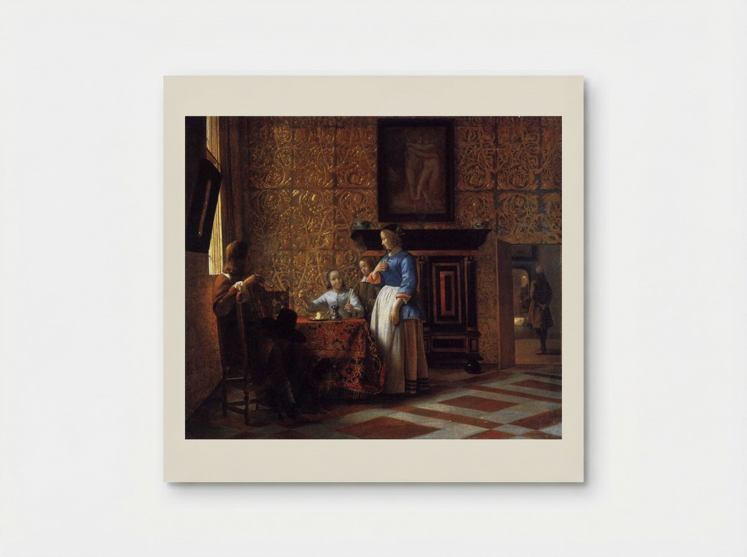 Interior with Figures - Pieter de Hooch - Poster