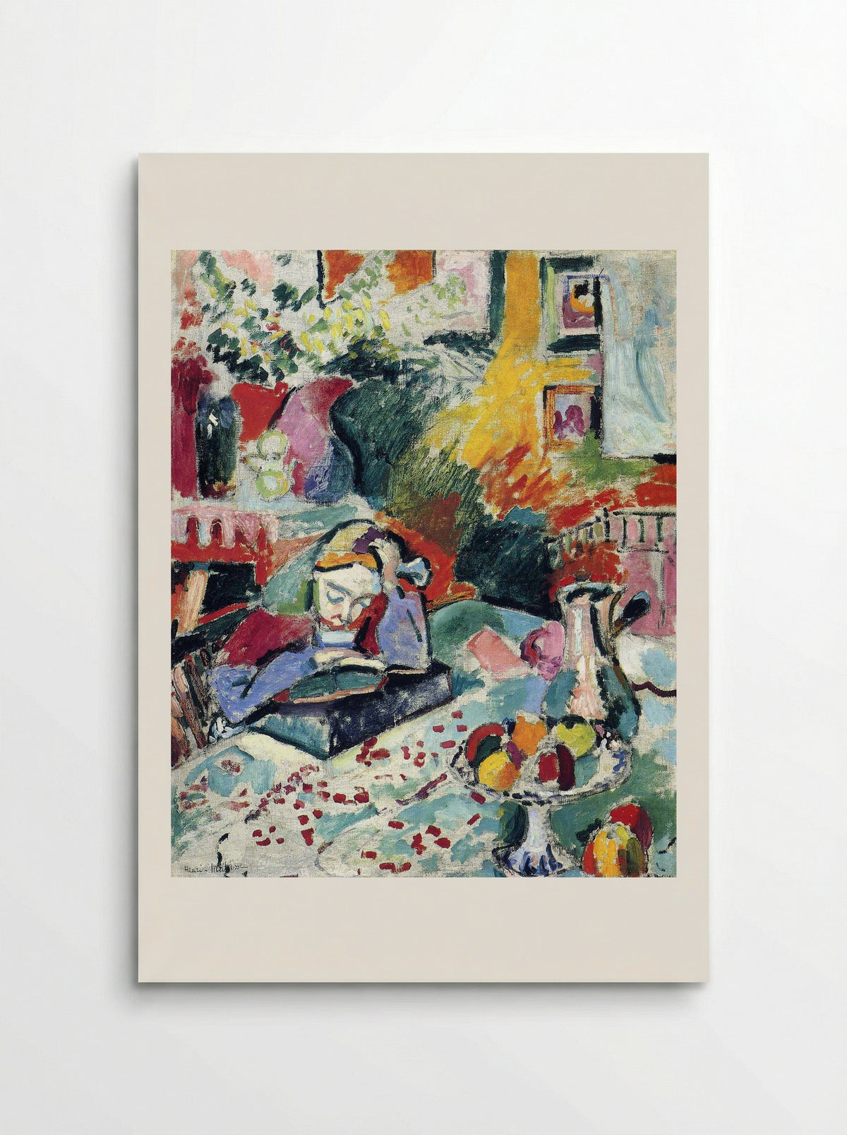 Interior with a Girl Reading - Henri Matisse - Poster