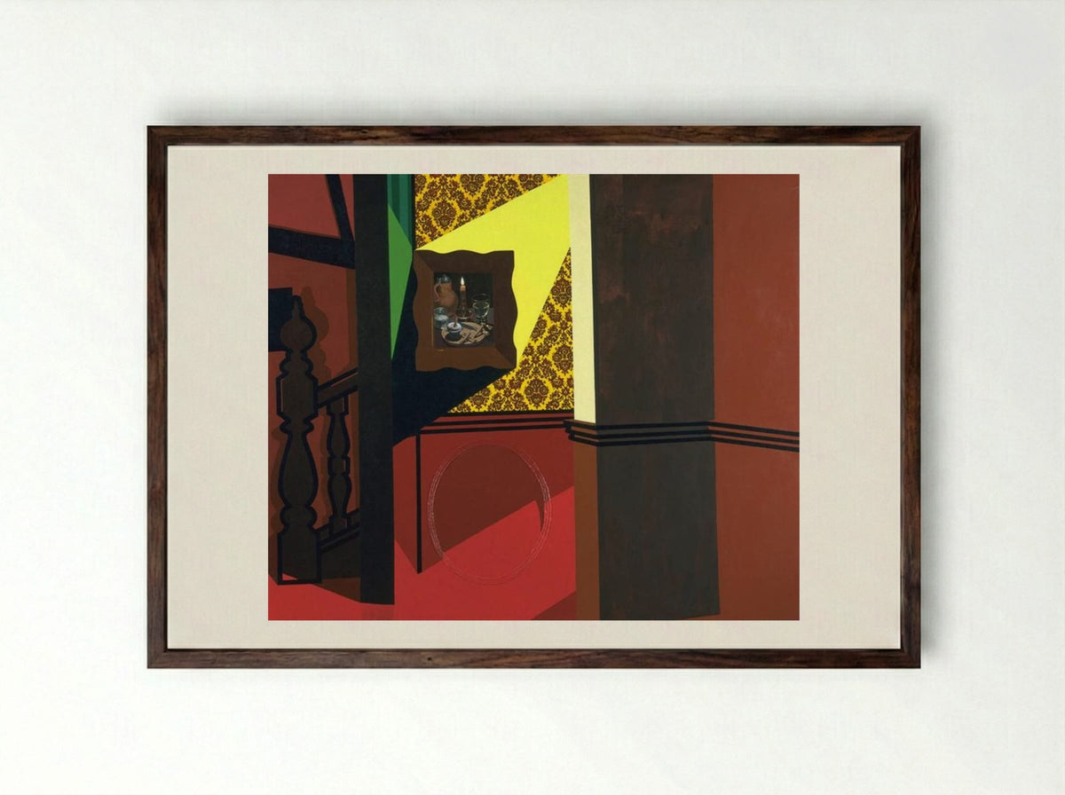 Interior with a Picture - Patrick Caulfield - Framed Print Dark Wood