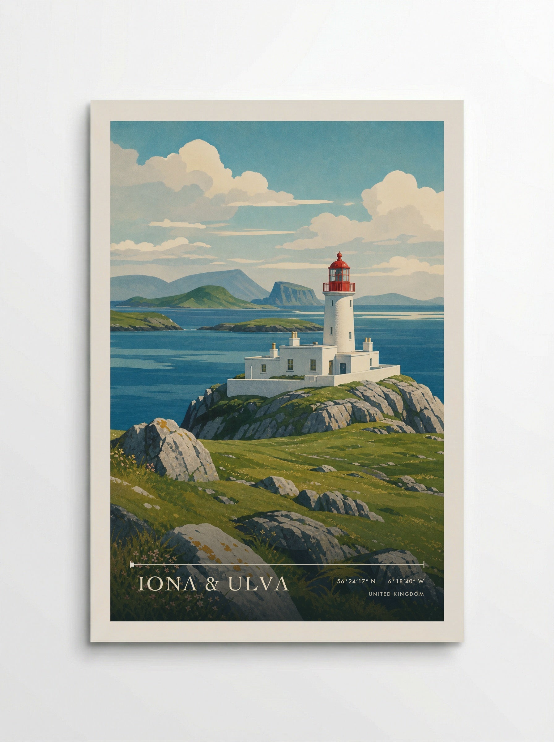 Iona & Ulva United Kingdom Travel Poster - Poster