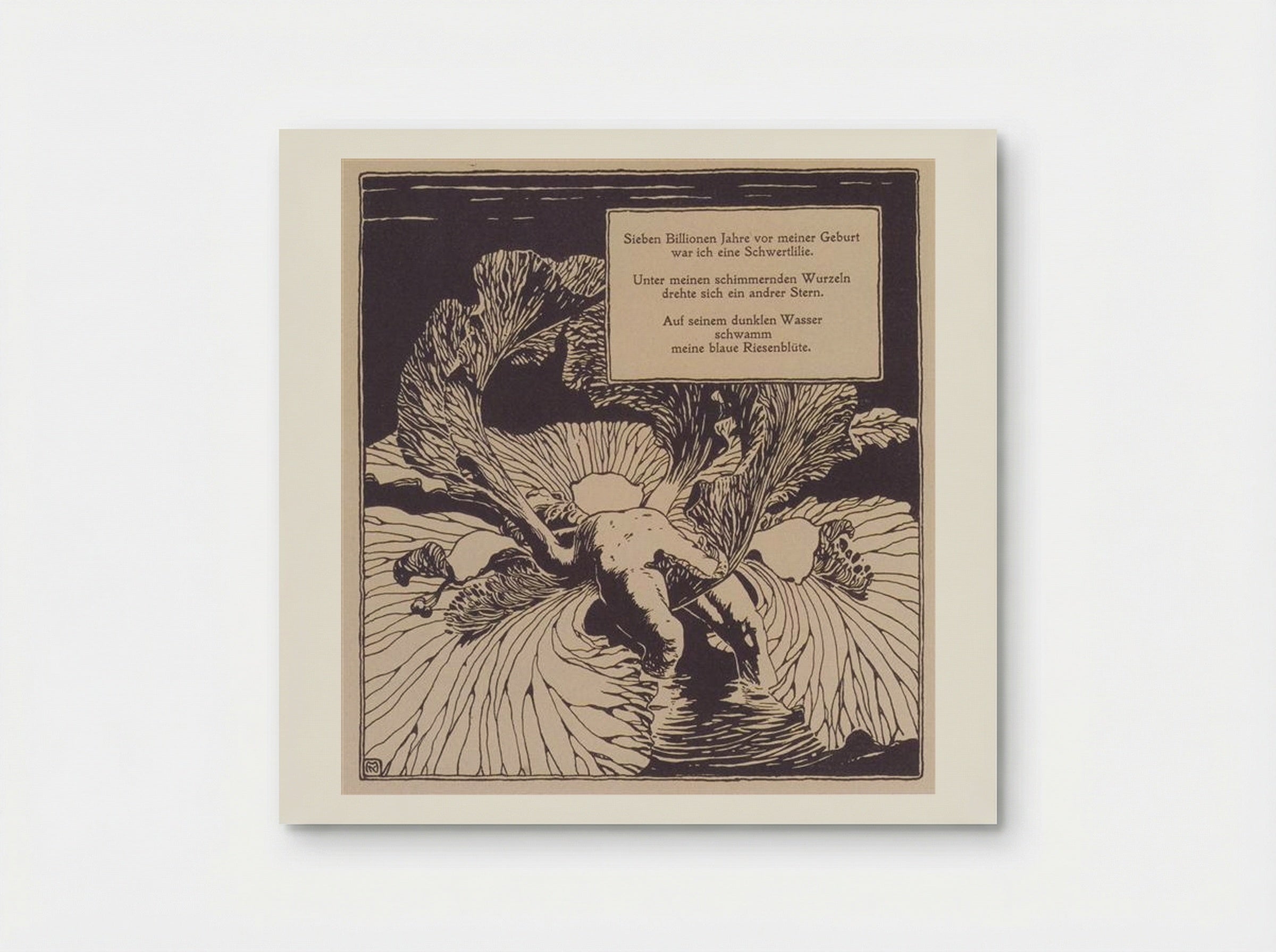 Iris. Illustration to a poem by Arno Holz - Koloman Moser - Poster
