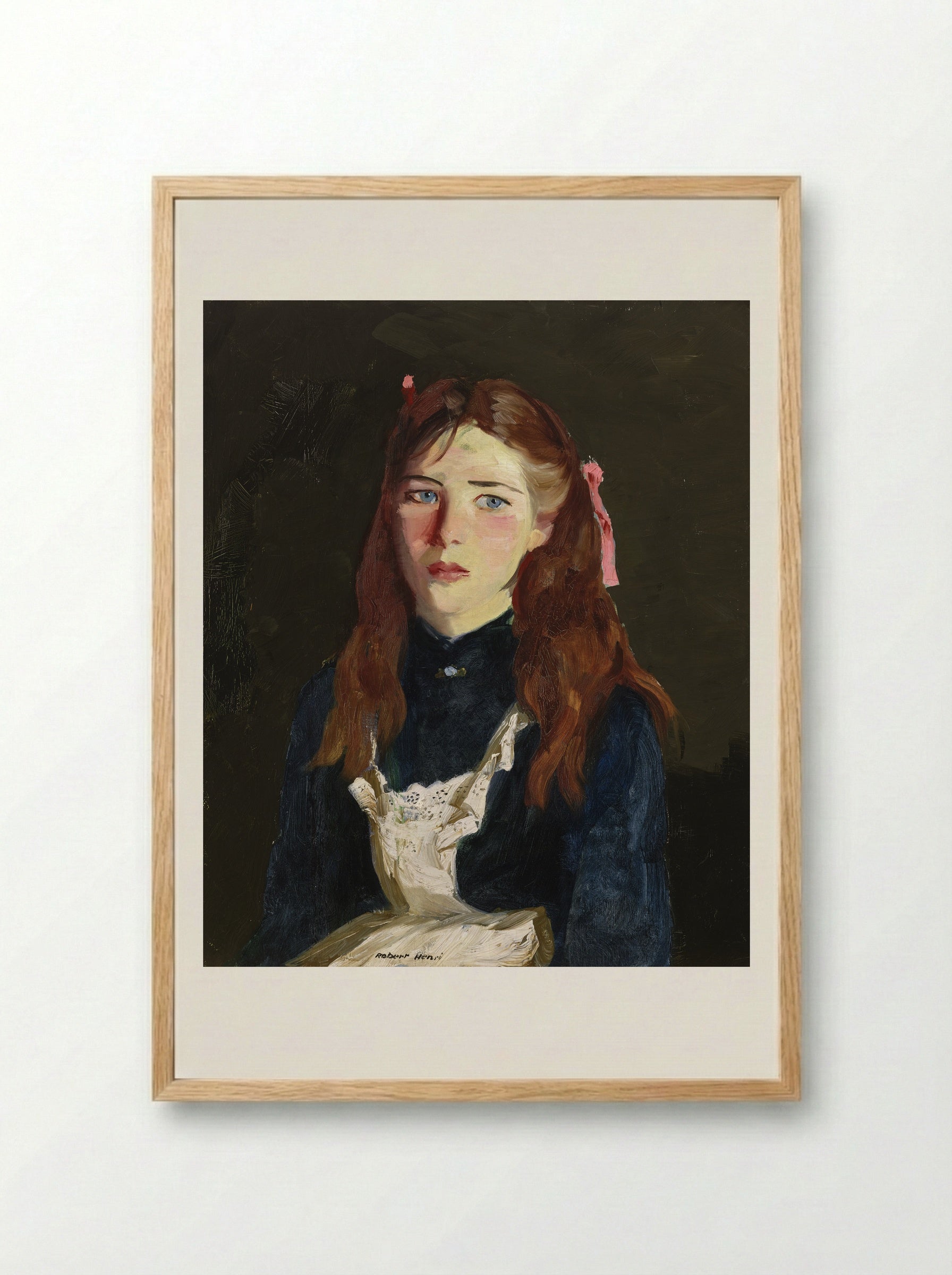 Irish Lass - Robert Henri - Framed Print Wood