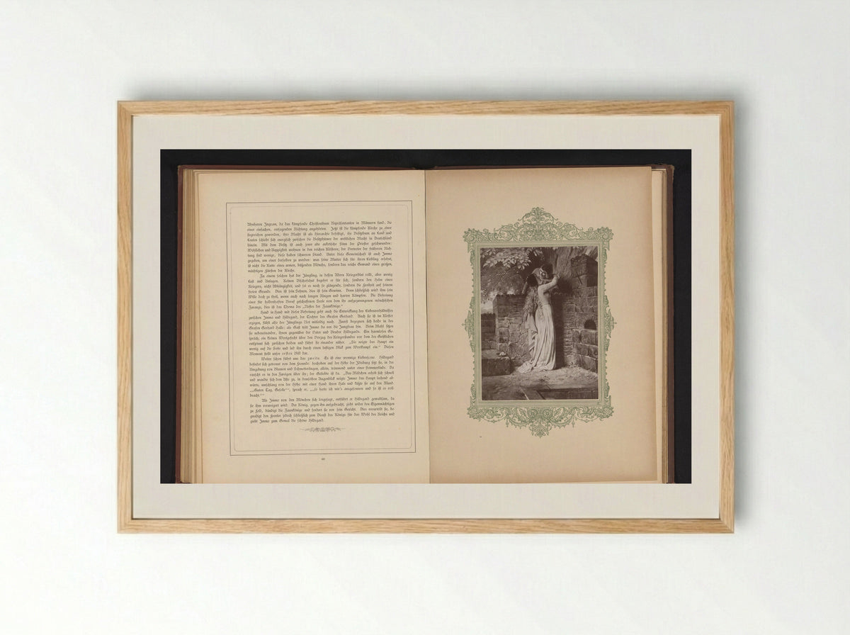 Irmgard and Immo - Friedrich Bruckmann - Framed Print Wood