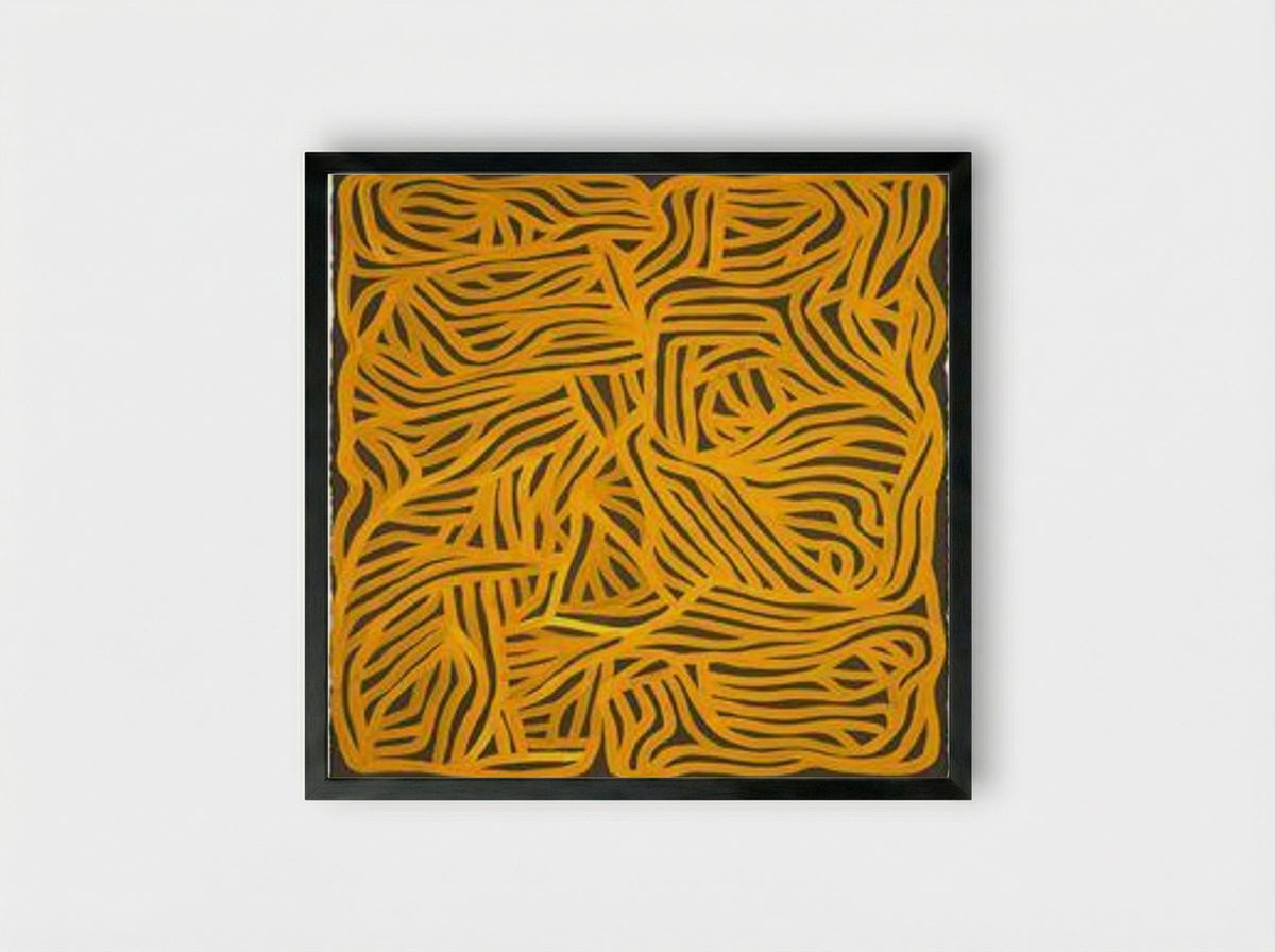 Irregular Grid - Sol LeWitt - Framed Print Black