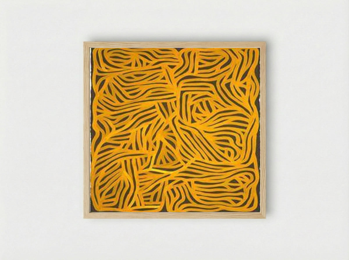 Irregular Grid - Sol LeWitt - Framed Print Wood