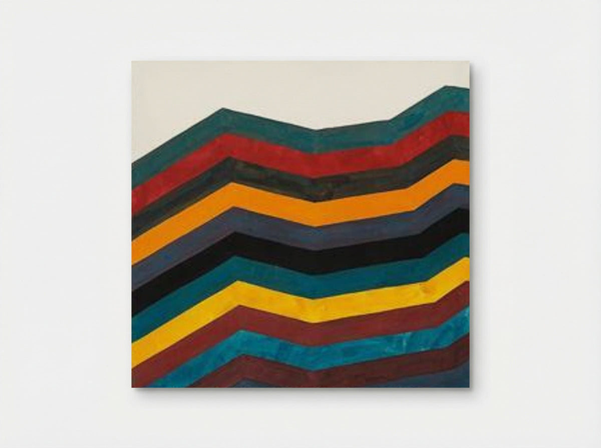 Irregular Horizontal Bands of Equal Width Starting at Bottom - Sol LeWitt - Poster